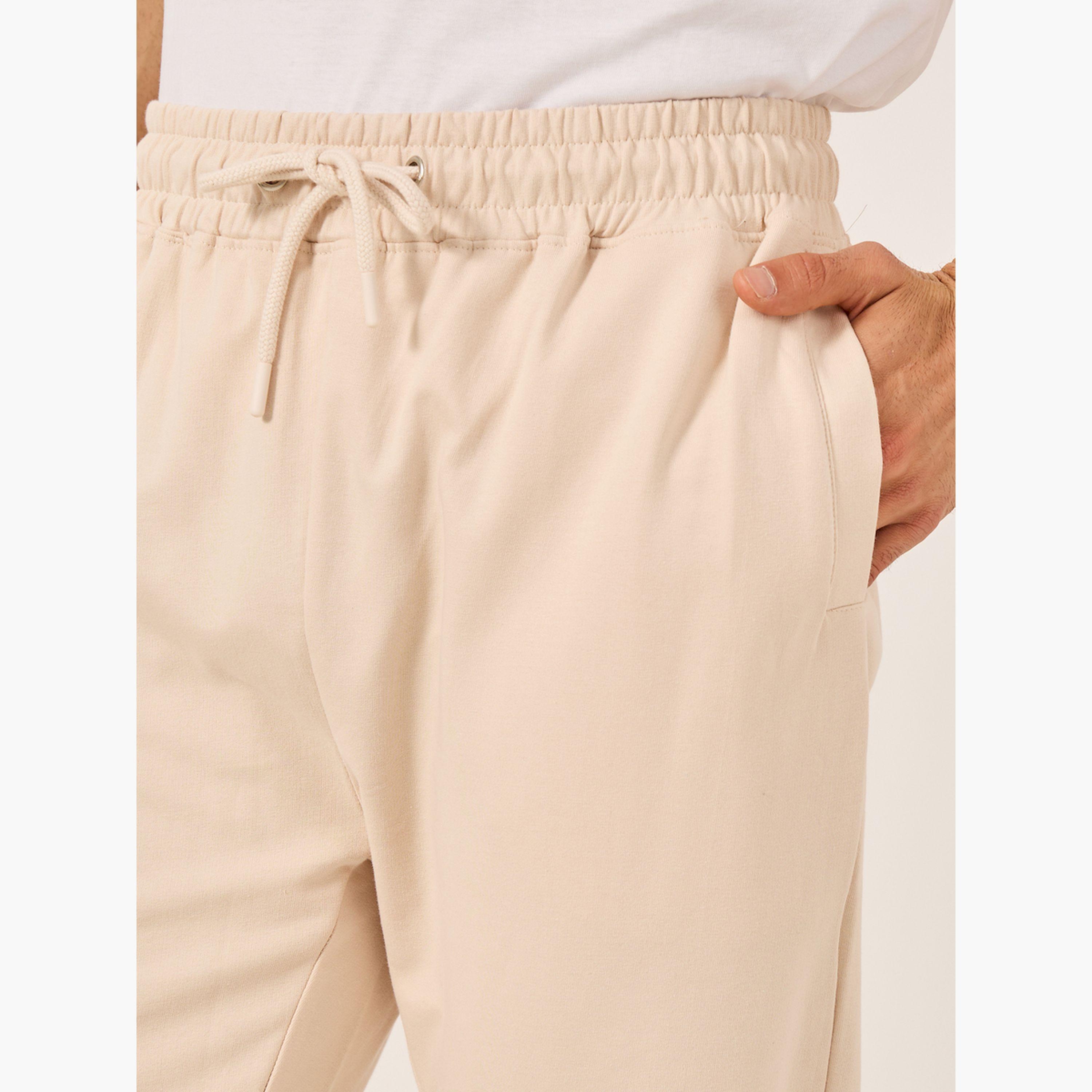 Styli Mid Rise Slim Fit Rib Cuffed Joggers-men-clothing-bottoms-joggers-image-4