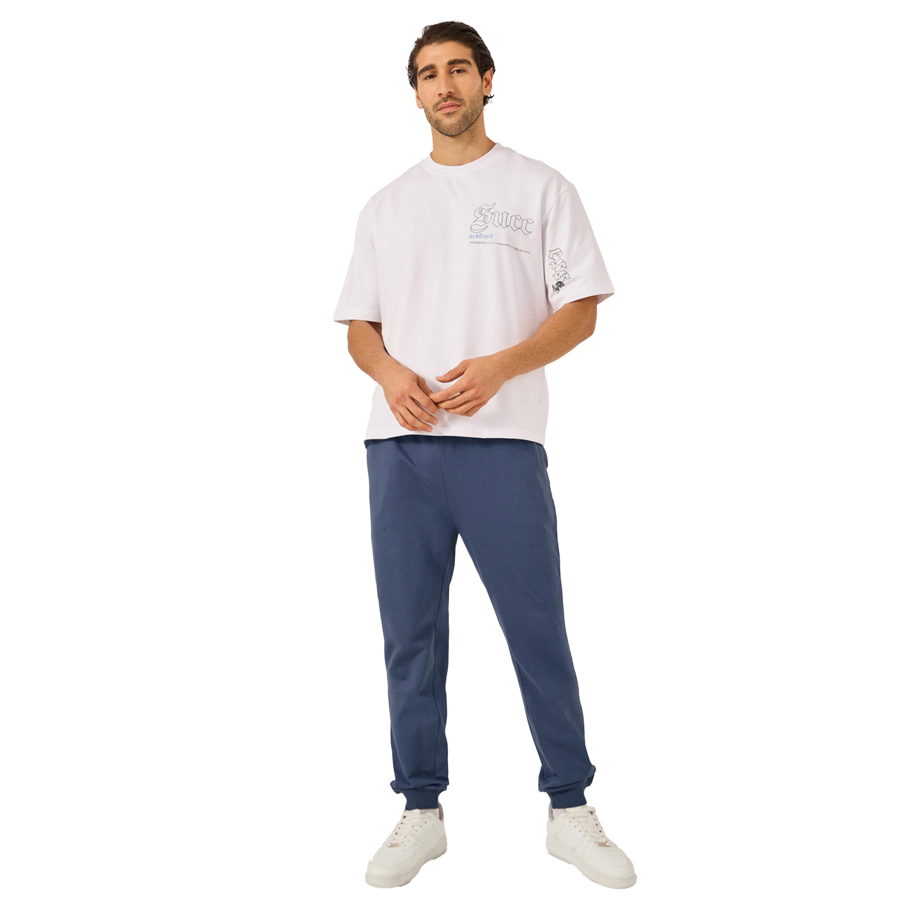 Styli Mid Rise Slim Fit Rib Cuffed Joggers-men-clothing-bottoms-joggers-image-2