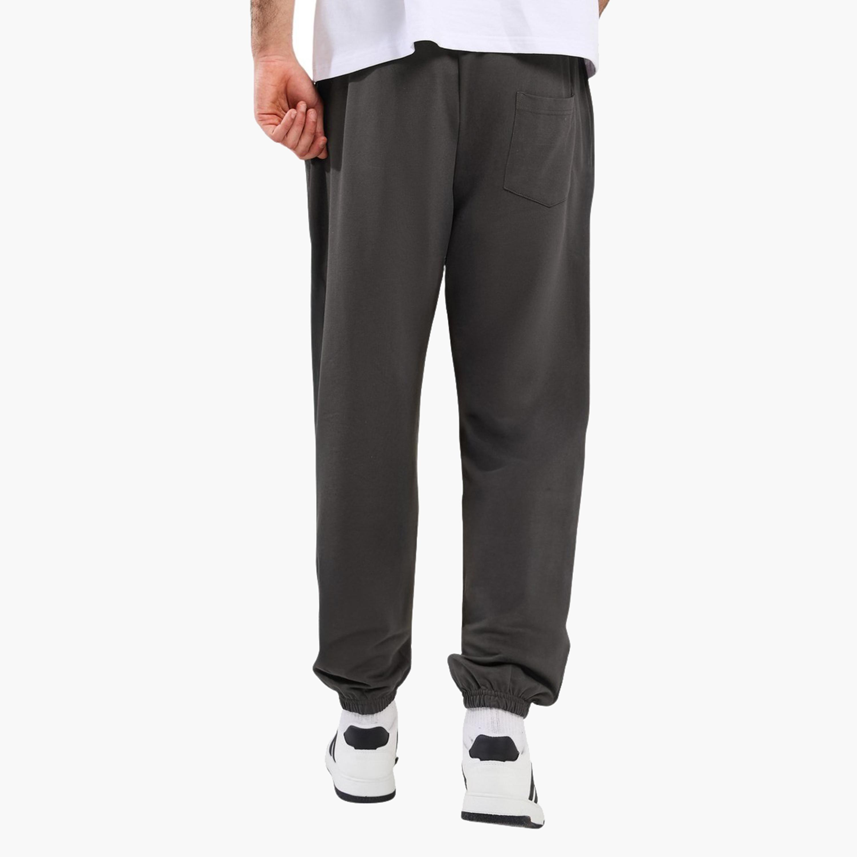 Styli Mid Rise Oversized Joggers with Minimal Print-men-clothing-bottoms-joggers-image-4