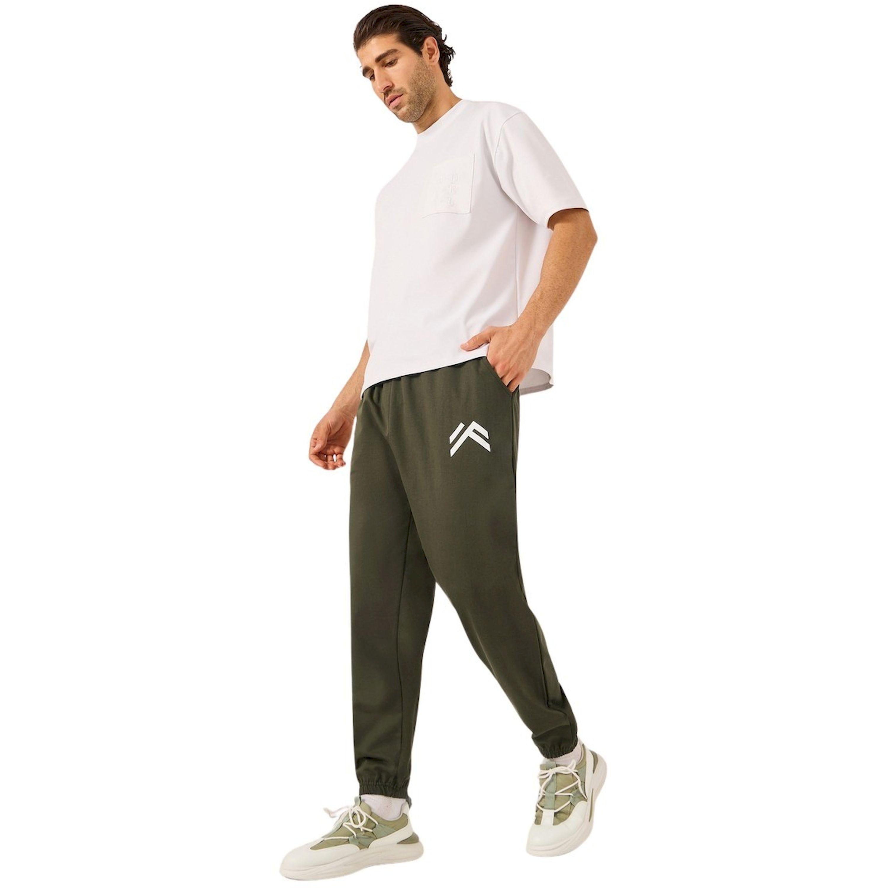 Styli Mid Rise Oversized Joggers with Minimal Print-men-clothing-bottoms-joggers-image-2
