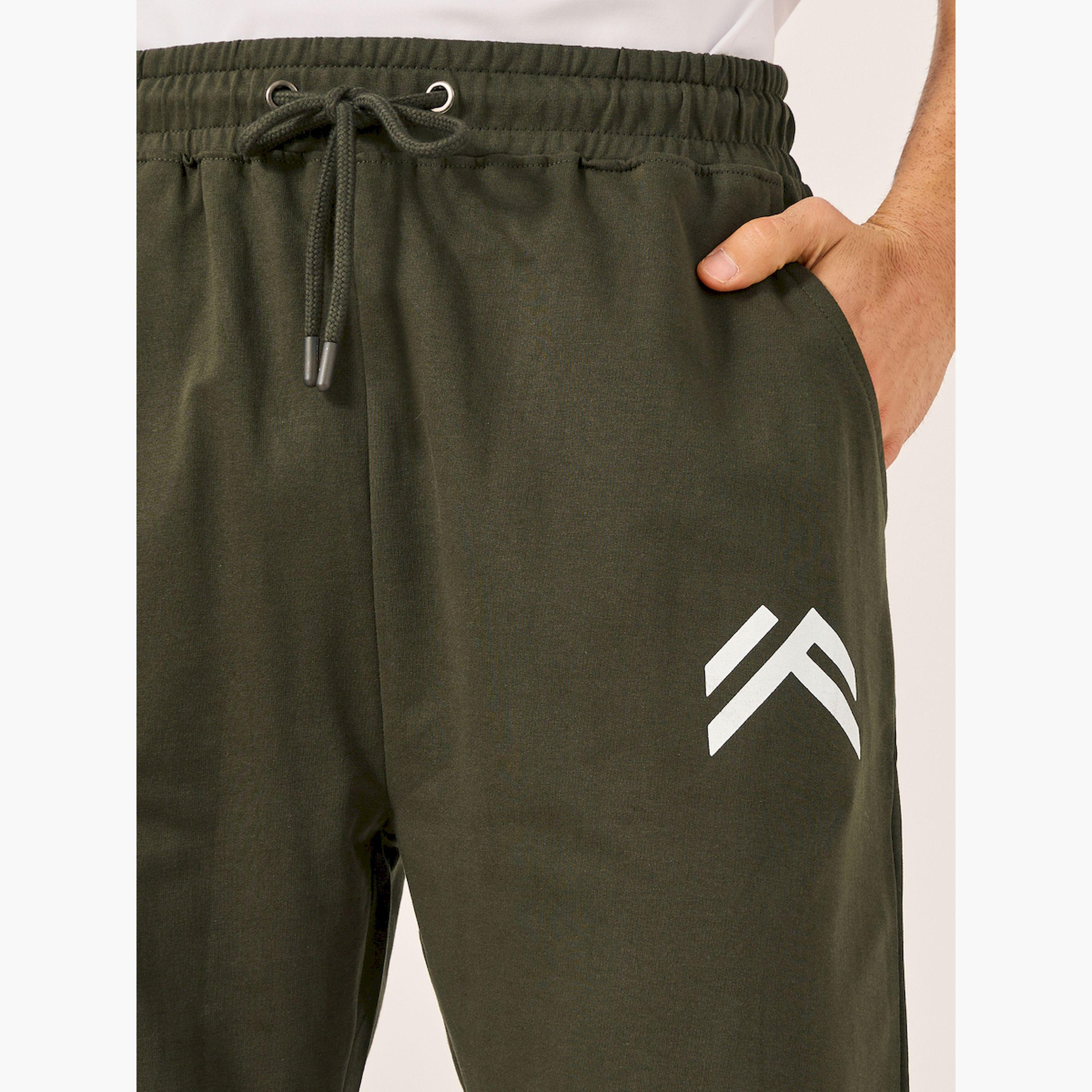 Styli Mid Rise Oversized Joggers with Minimal Print-men-clothing-bottoms-joggers-image-3