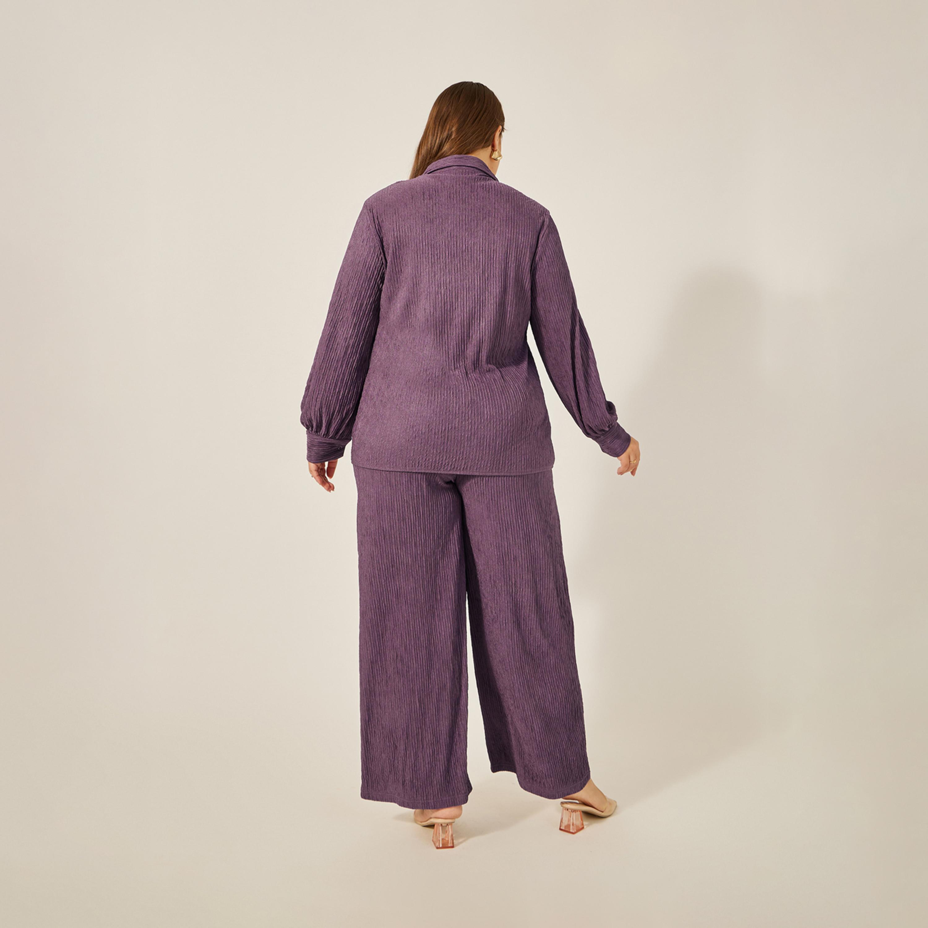 Styli Plus Size Textured Mid-Rise Wide Leg Pants-women-clothing-bottoms-trousers-image-6