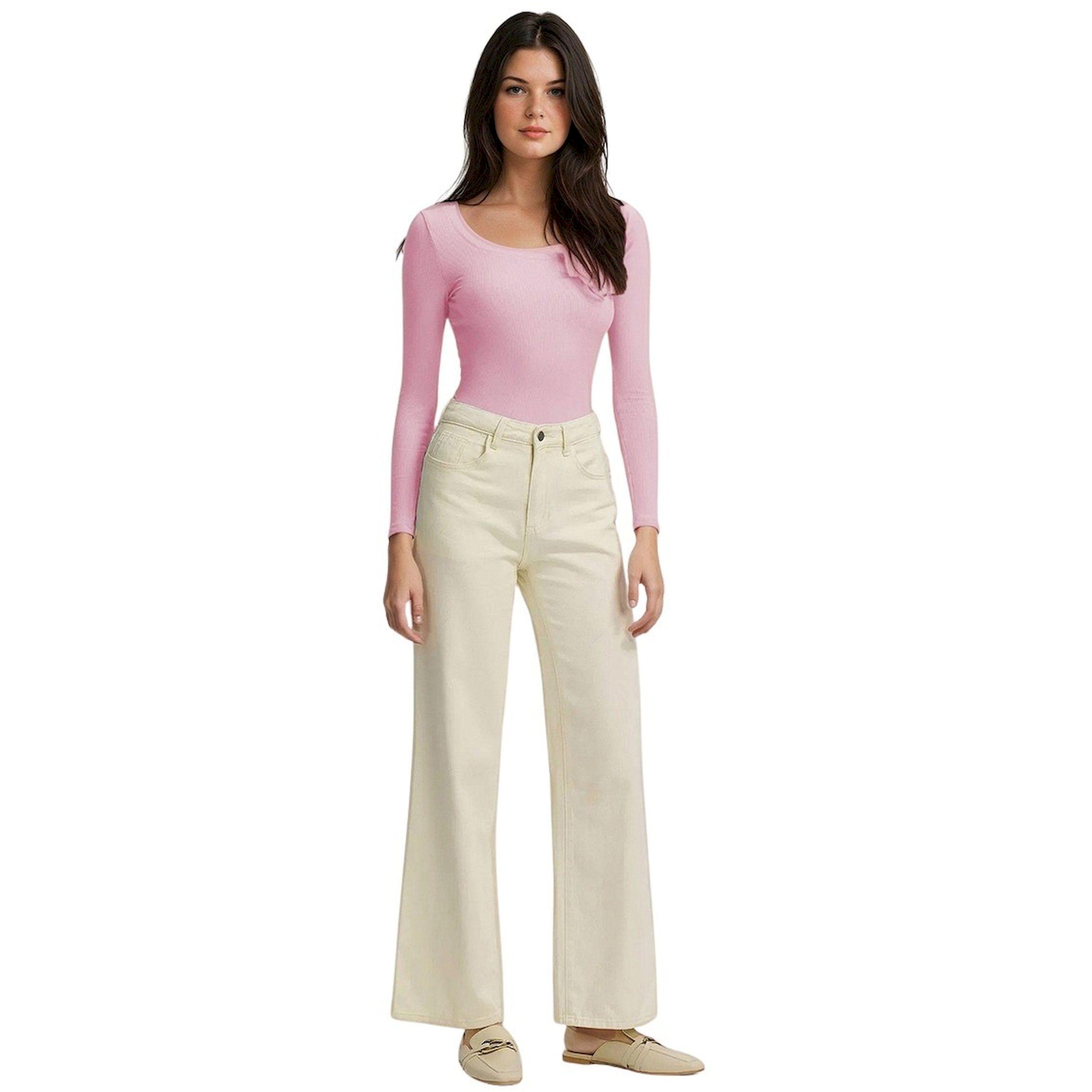 كوتي × ستايلي - تي شيرت مضلع بقصّة ضيقة وأكمام طويلة-women-clothing-tshirts-image-2