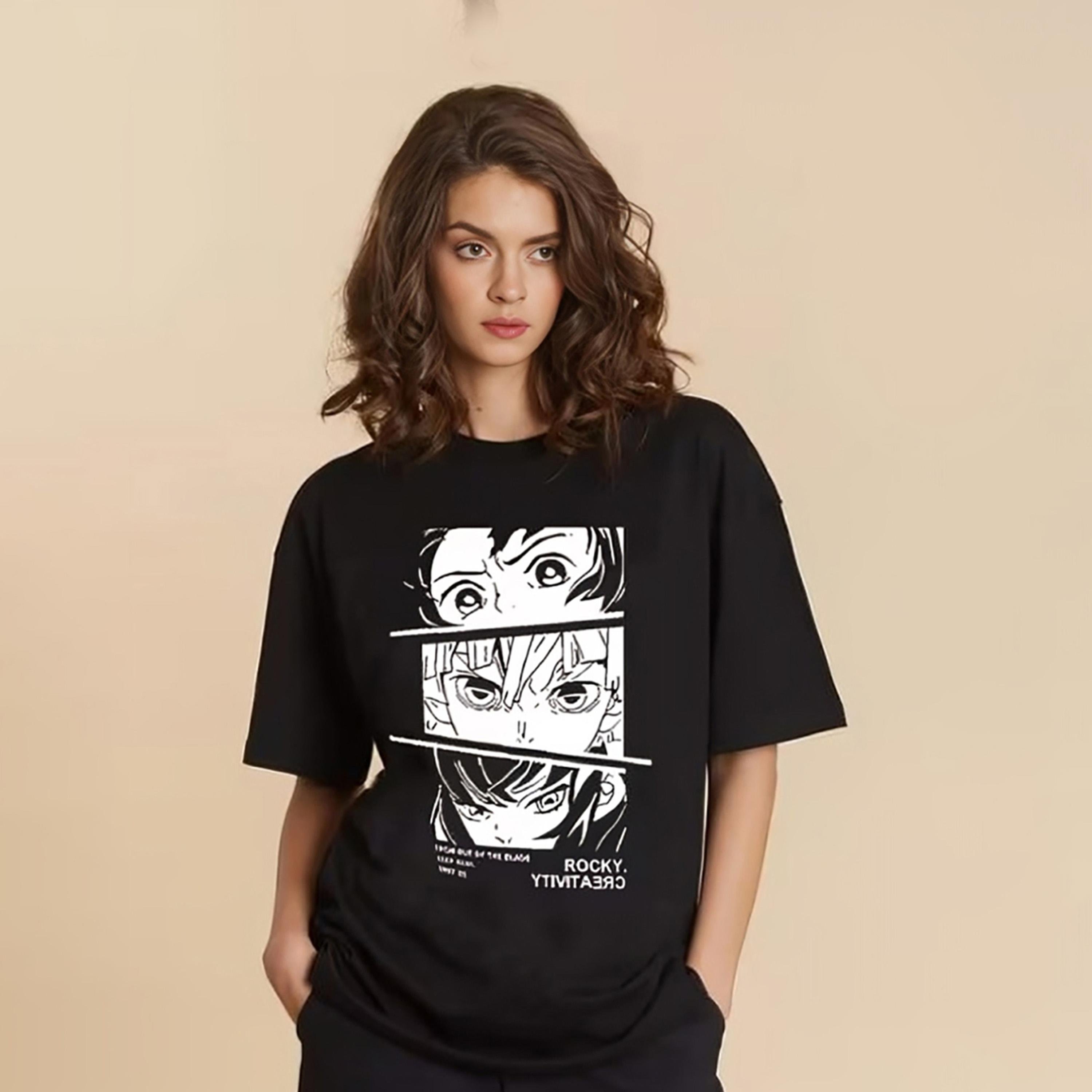 Kotty X Styli Womens Printed Typography Round Neck Cotton Blend Black T-shirt-women-clothing-tshirts-image-5