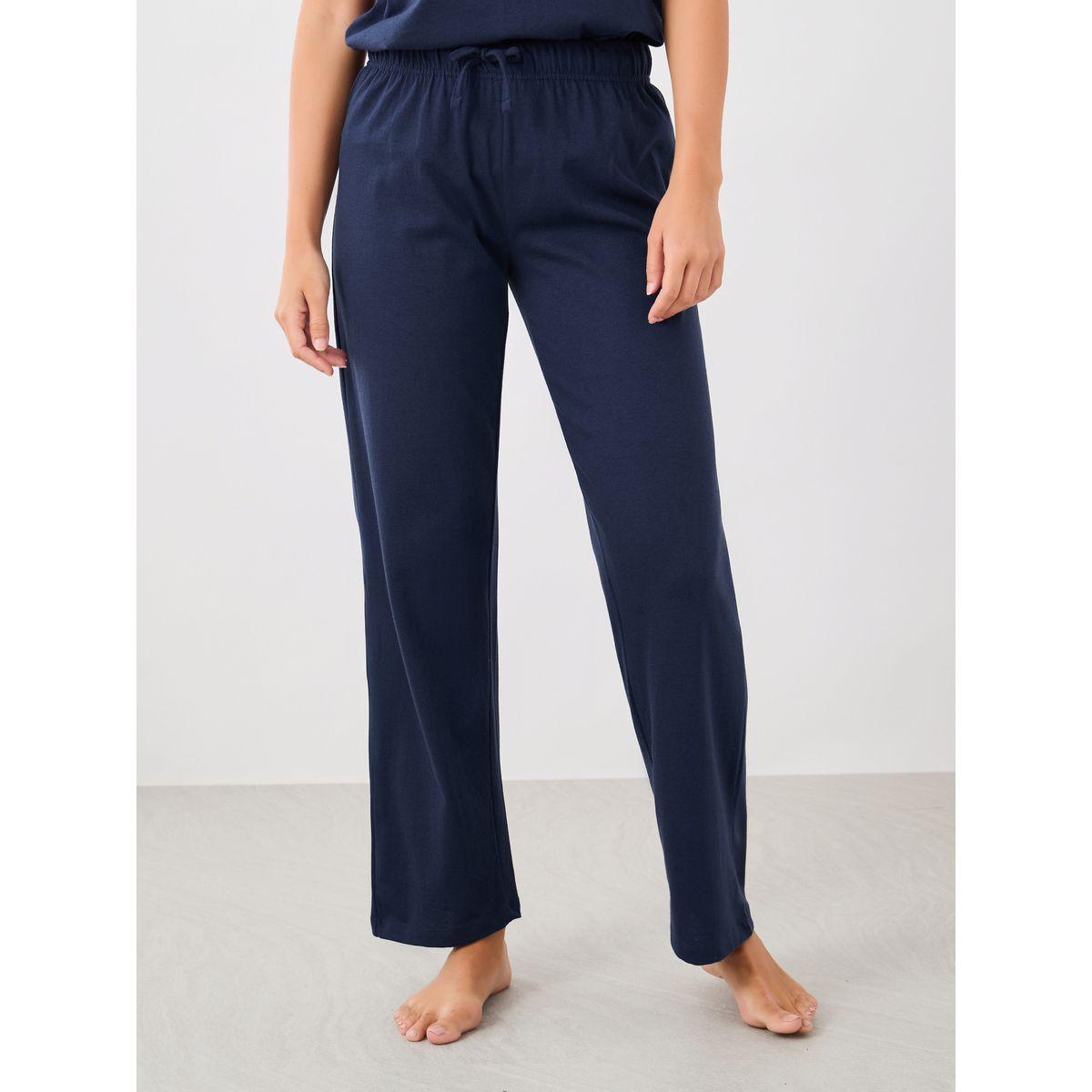 طقم بيجاما من بنطال وتيشيرت بأكتاف منخفضة-women-clothing-nightwear-pyjamas-longsets-image-5