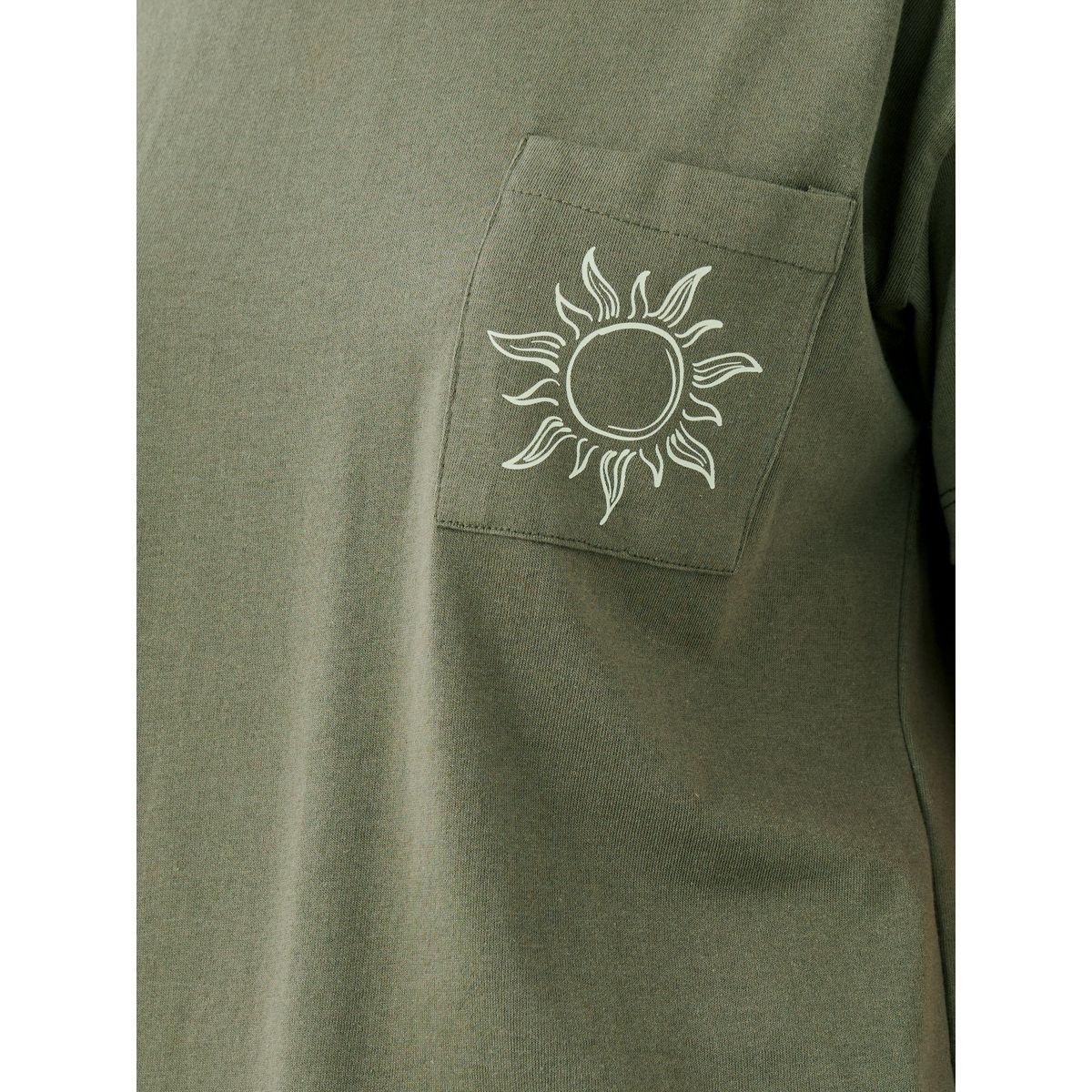 Styli Beach Graphic Pocket Dropped Shoulder T-Shirt and Straight Pyjama Set-women-clothing-nightwear-pyjamas-longsets-image-3