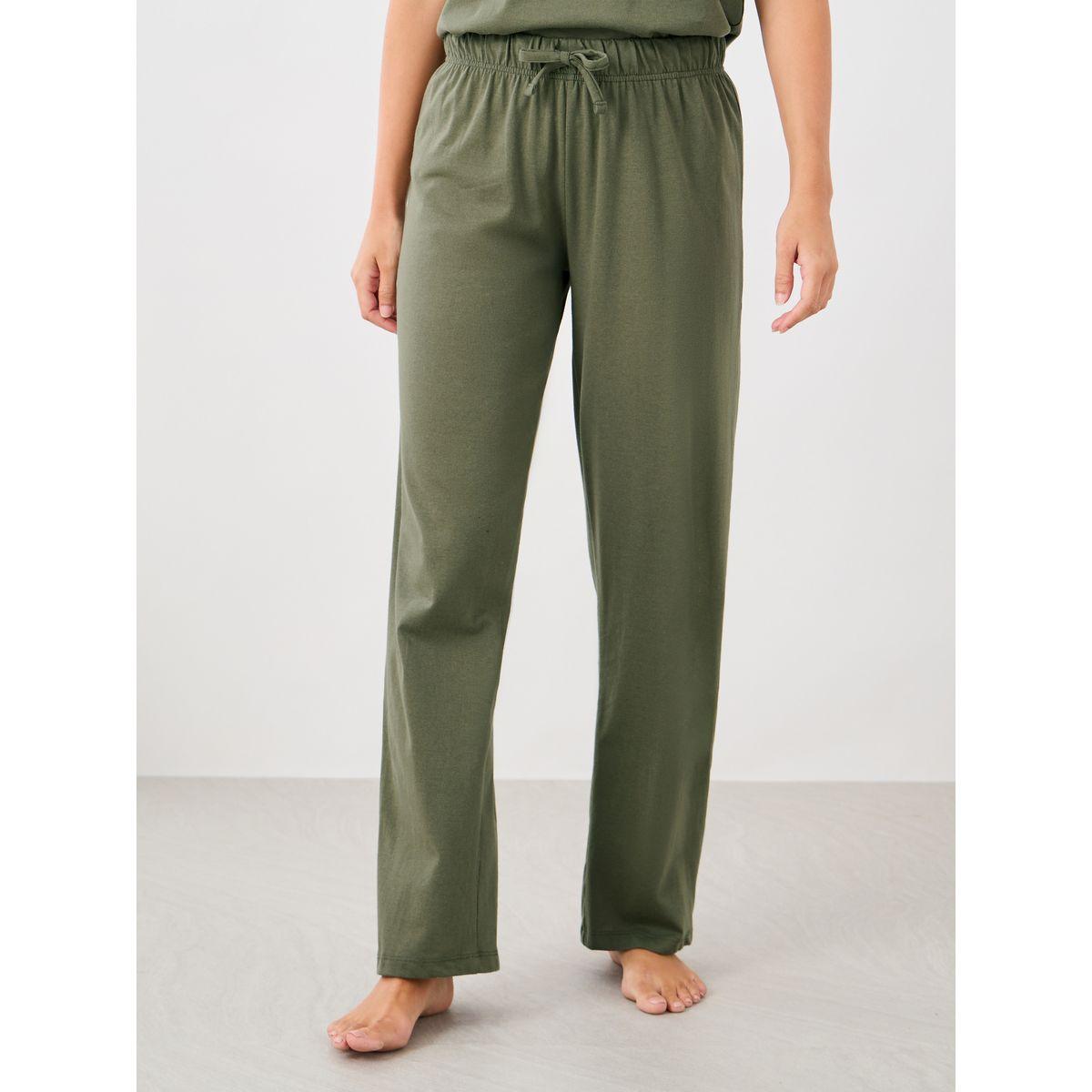 طقم بيجاما من بنطال وتيشيرت بأكتاف منخفضة-women-clothing-nightwear-pyjamas-longsets-image-5
