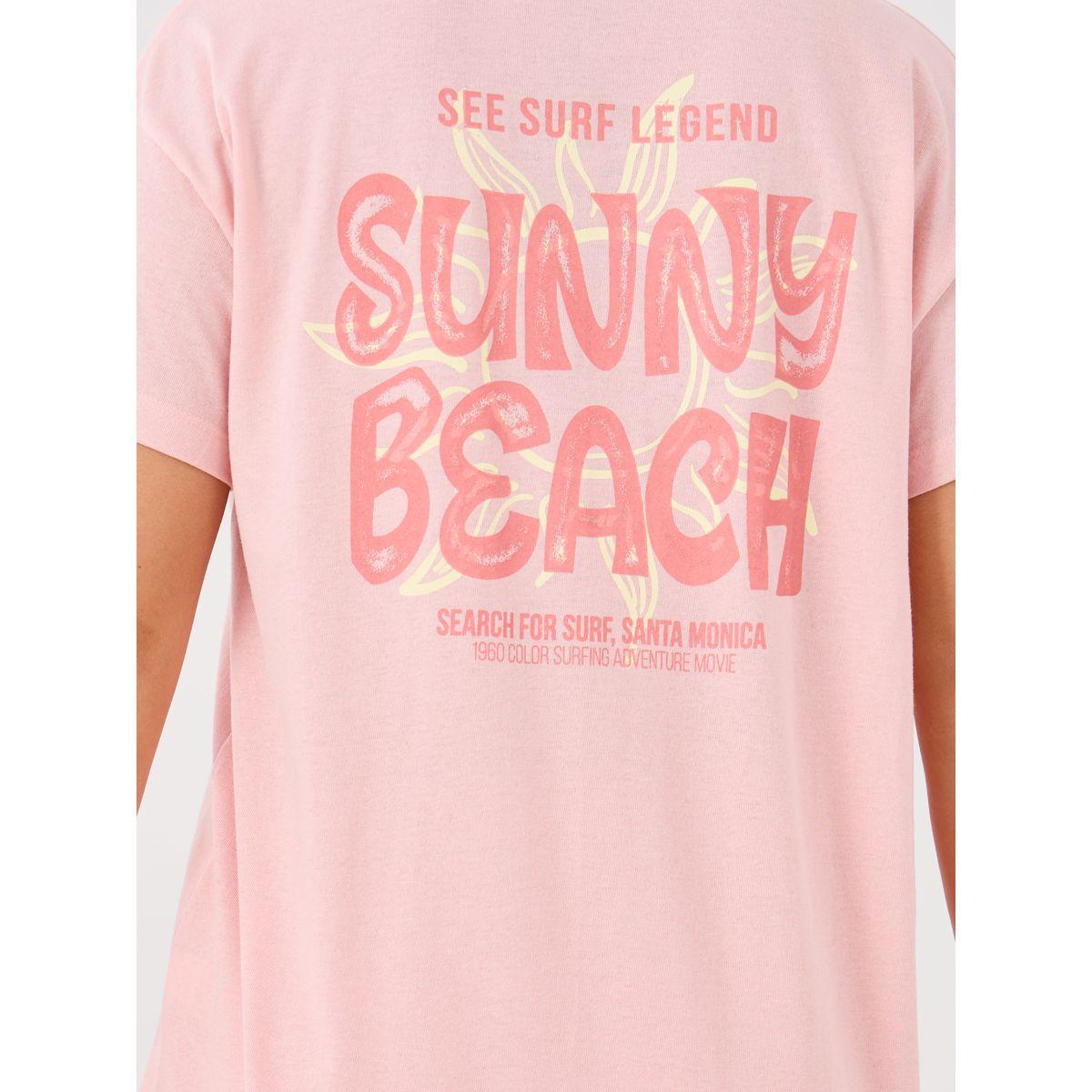 Styli Beach Graphic Pocket Dropped Shoulder T-Shirt and Straight Pyjama Set-women-clothing-nightwear-pyjamas-longsets-image-5