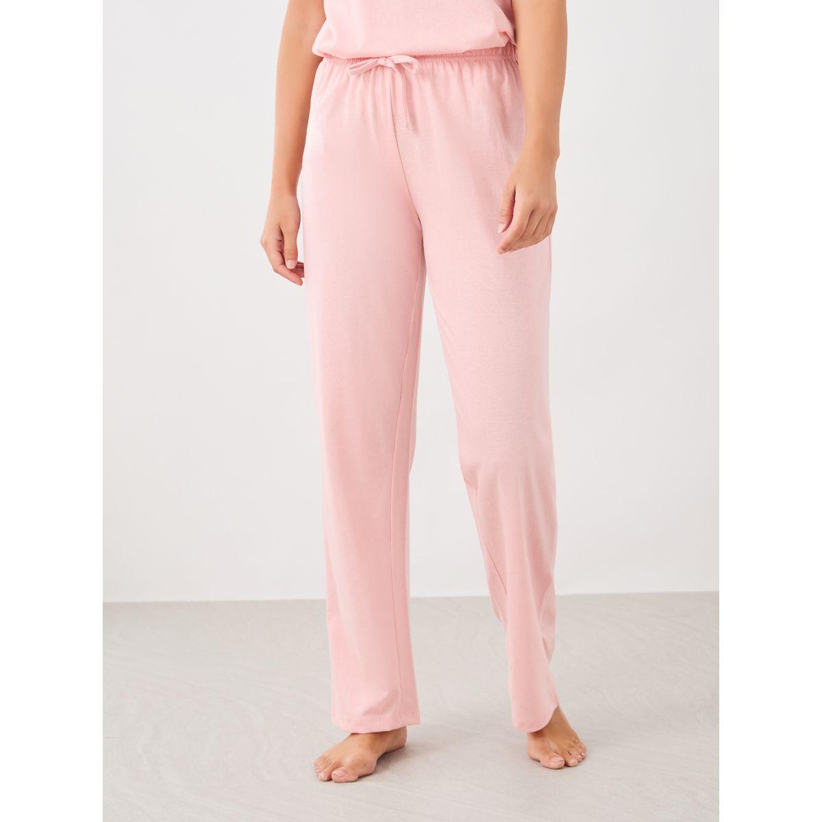 طقم بيجاما من بنطال وتيشيرت بأكتاف منخفضة-women-clothing-nightwear-pyjamas-longsets-image-7