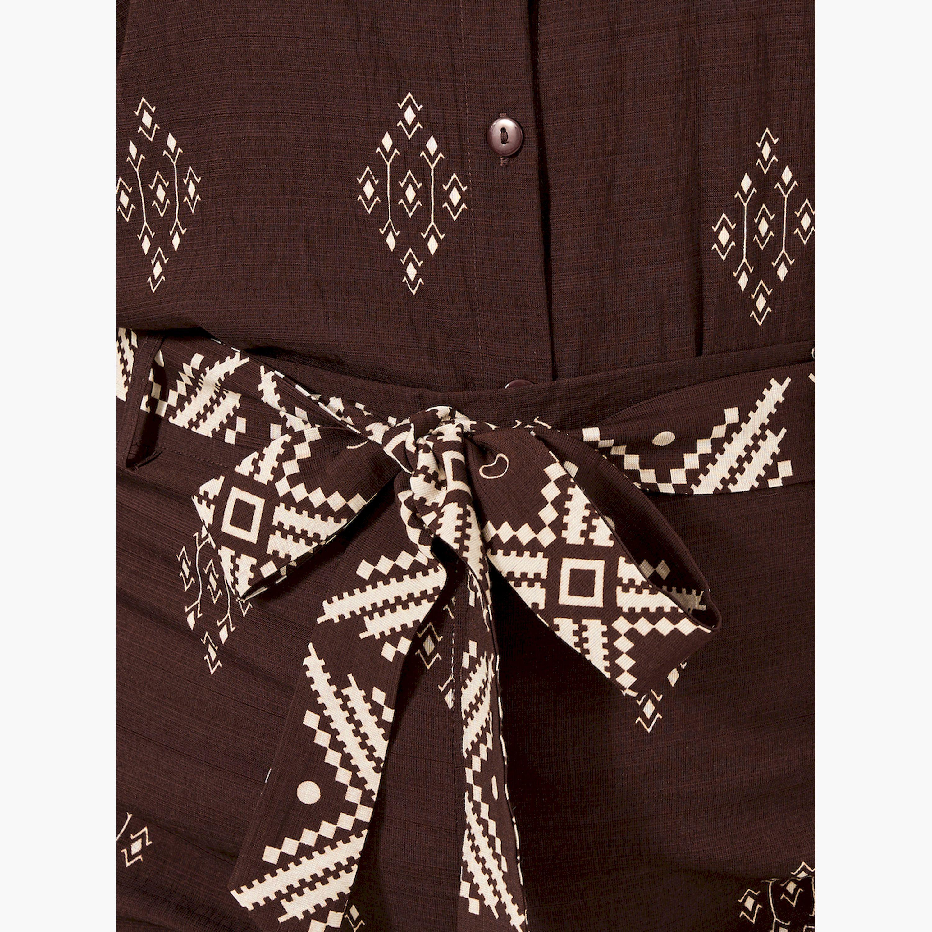 Styli Plus Size Printed Oversized Shirt and Wide Leg Trousers Co-Ords-women-clothing-dresses-image-5