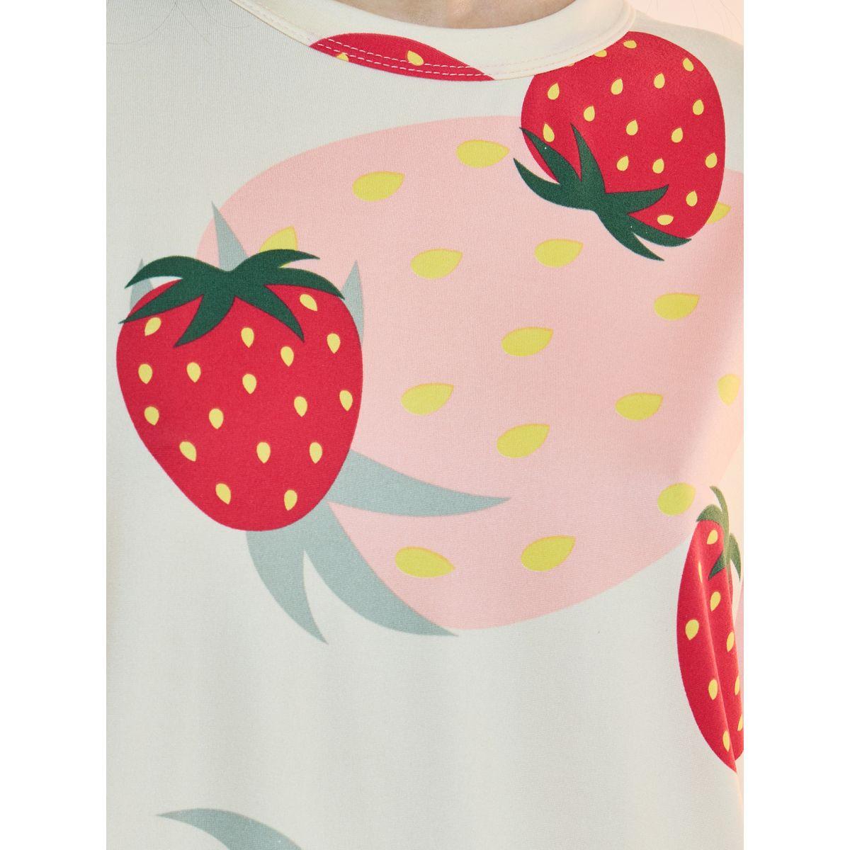 Take Two Strawberry Print T-Shirt and Shorts Set-women-clothing-nightwear-pyjamas-shortsets-image-3