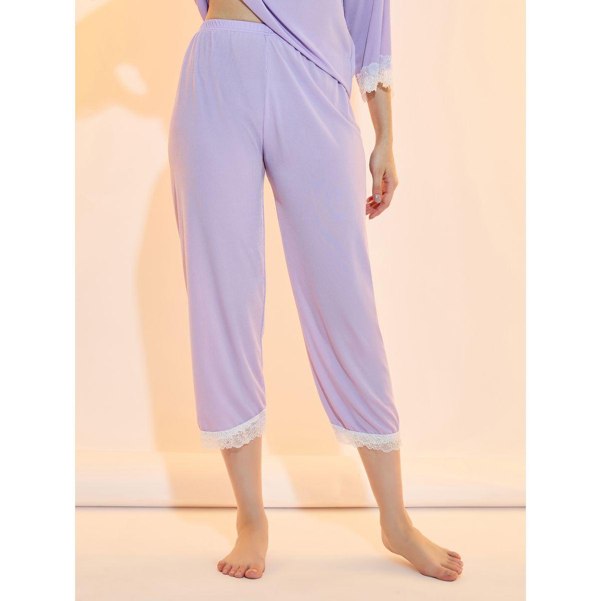 Take Two Texture Rib Lace Insert Top and Capri Set-women-clothing-nightwear-pyjamas-longsets-image-5