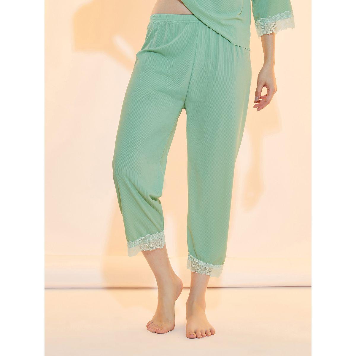 Take Two Texture Rib Lace Insert Top and Capri Set-women-clothing-nightwear-pyjamas-longsets-image-5