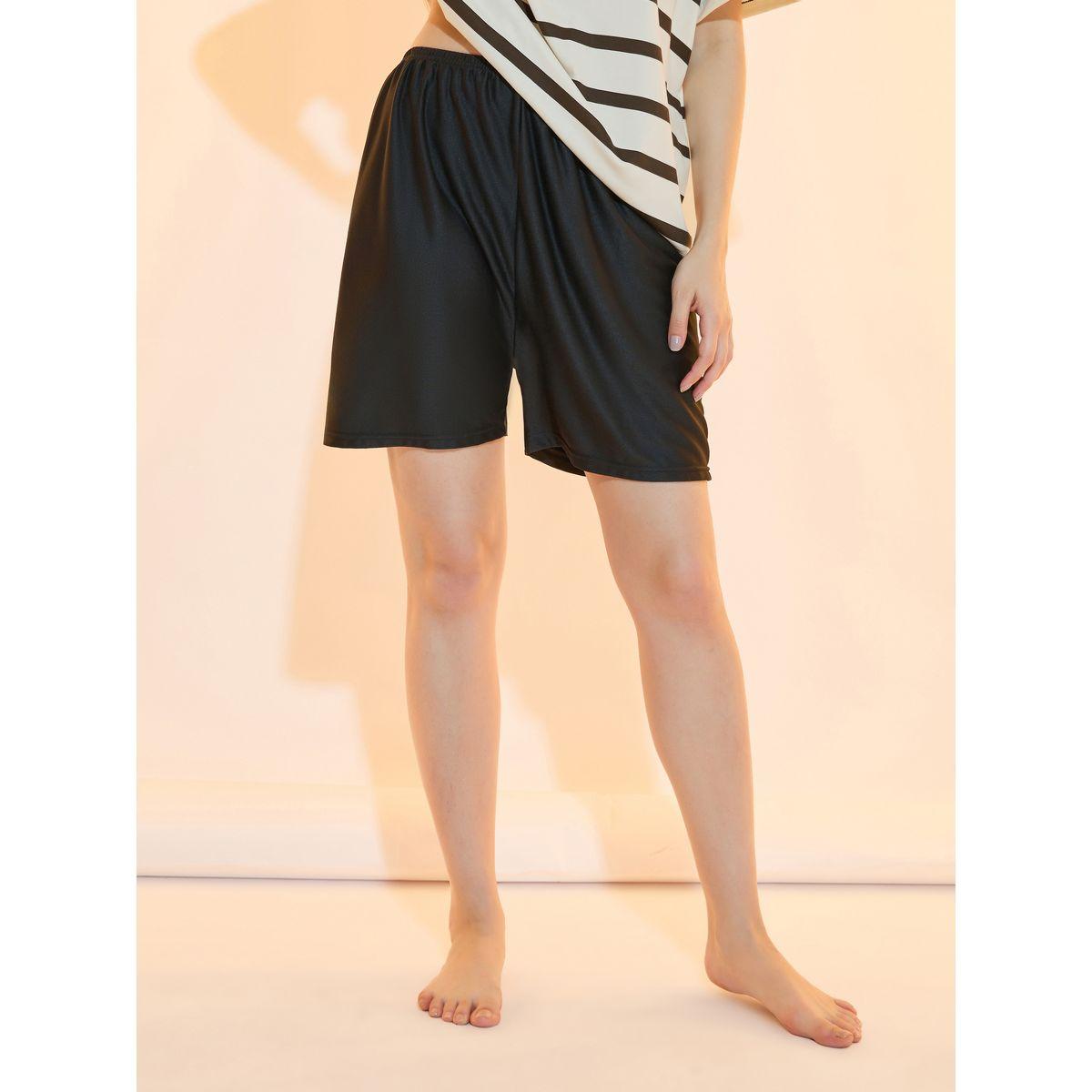Take Two Striped Dropped Shoulder T-Shirt and Shorts Set-women-clothing-nightwear-pyjamas-shortsets-image-5