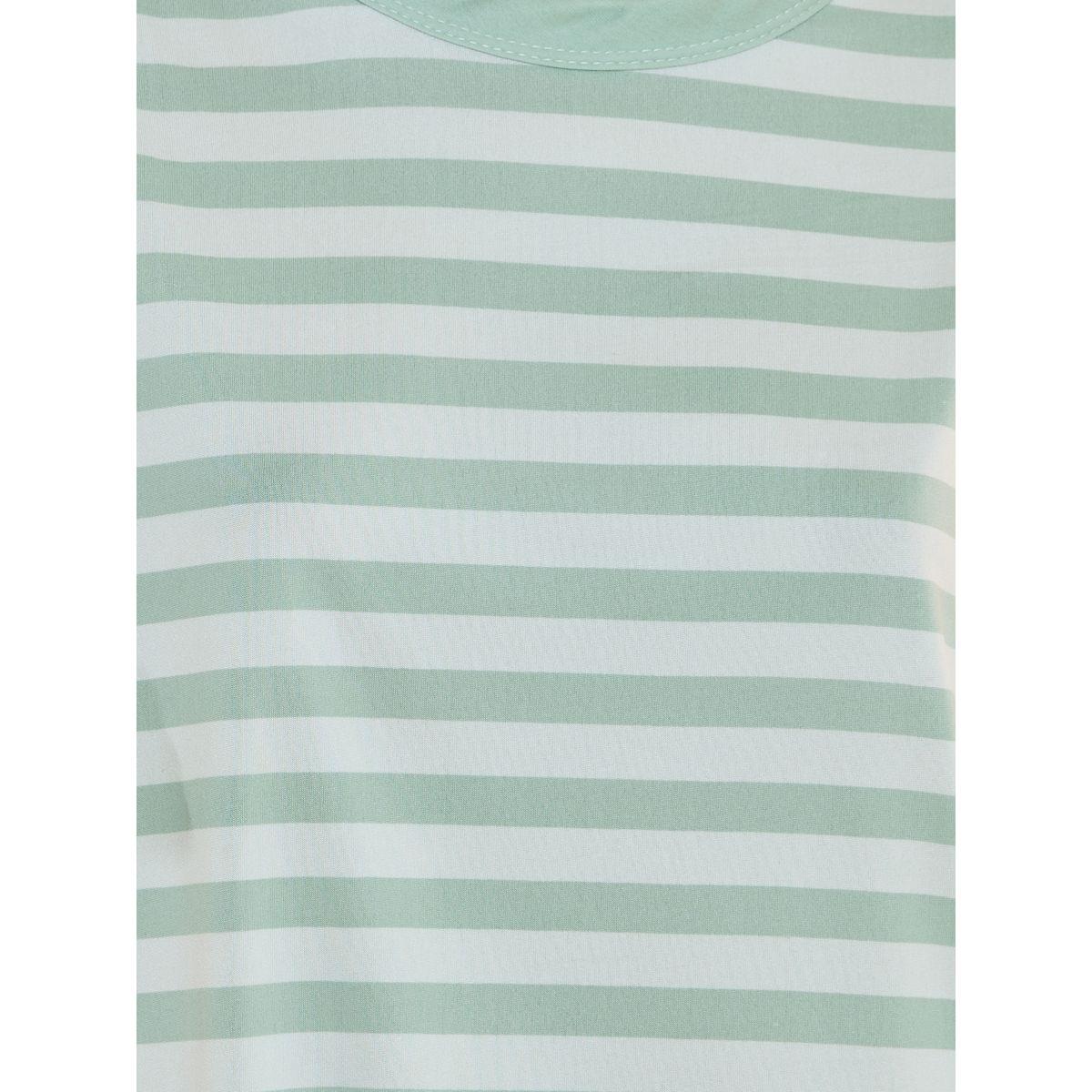 طقم من شورت وتيشيرت مخطط بأكتاف منخفضة-women-clothing-nightwear-pyjamas-shortsets-image-3