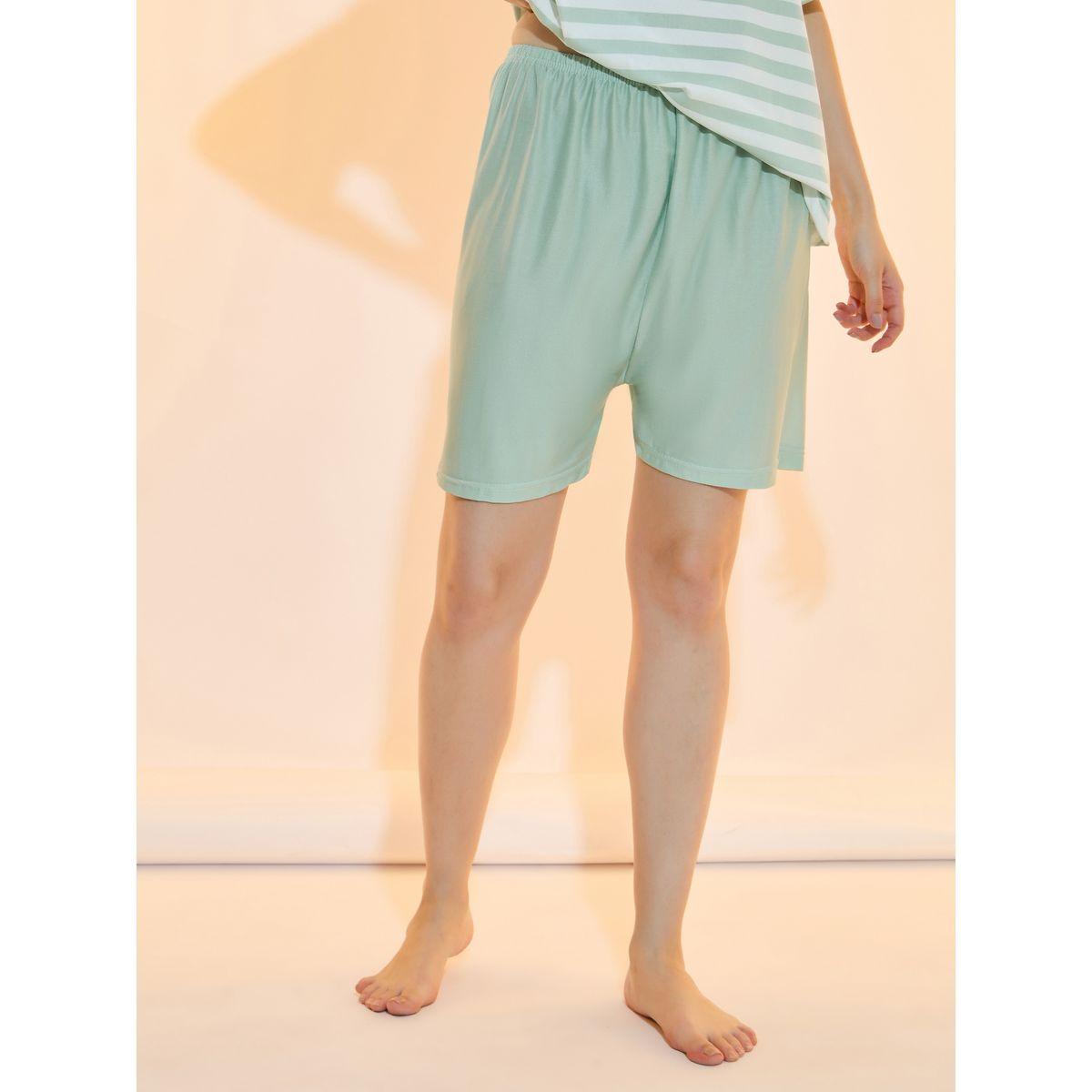 Take Two Striped Dropped Shoulder T-Shirt and Shorts Set-women-clothing-nightwear-pyjamas-shortsets-image-5
