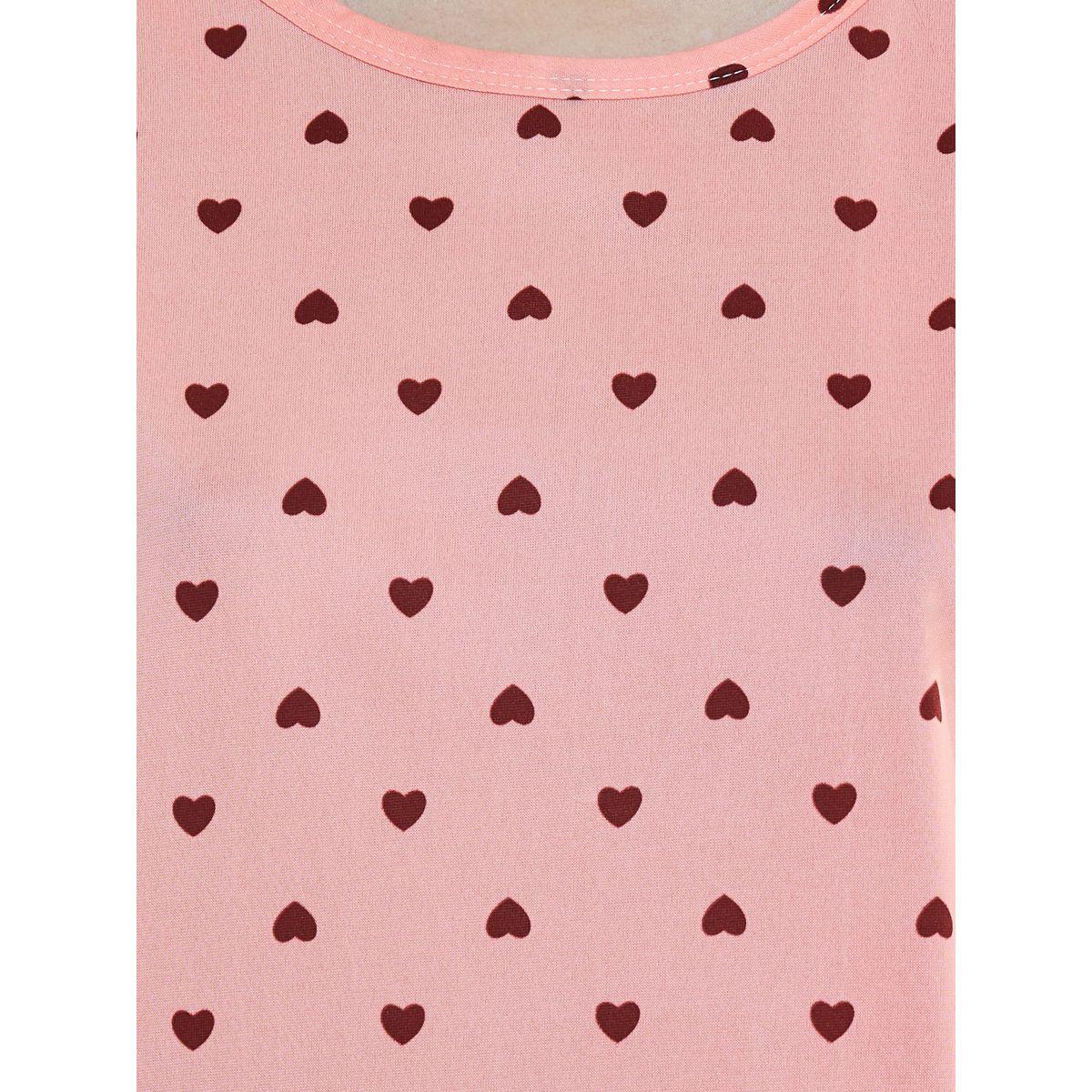 Take Two Heart Print Sleep T-Shirt Dress with Bag-women-clothing-nightwear-nighties-image-3