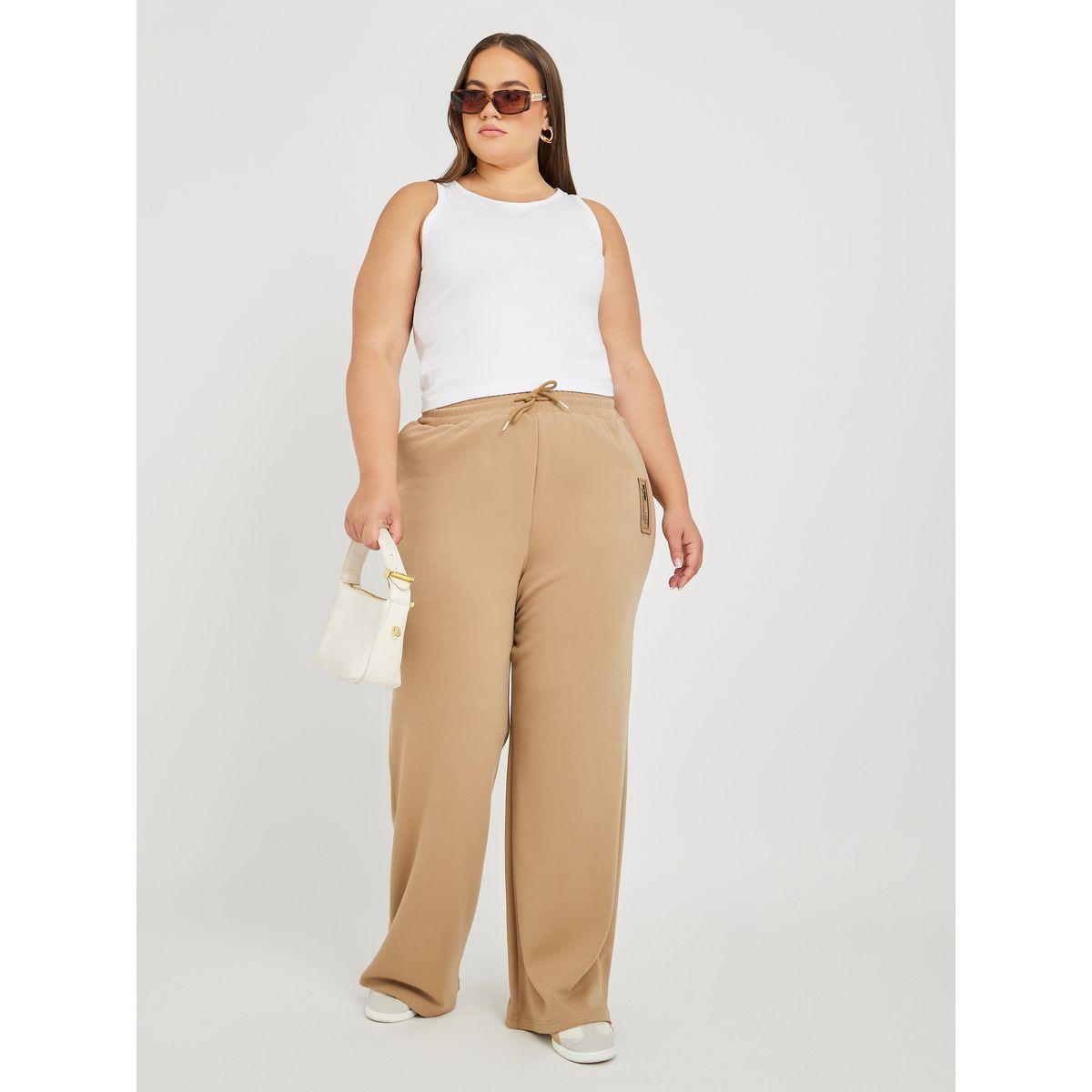 Styli Plus Size Solid Round Neck Tank-women-clothing-tshirts-image-2