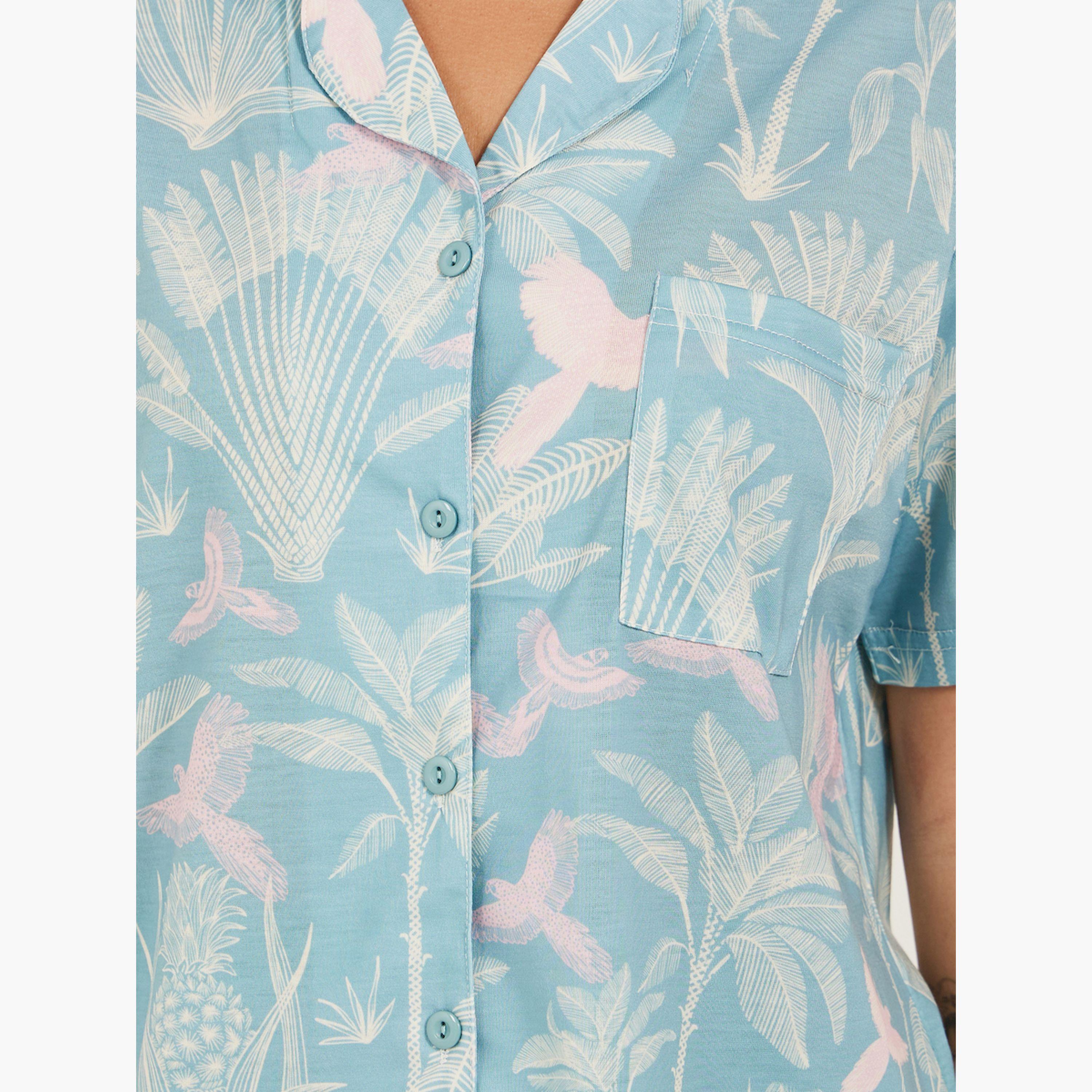 Styli Tropical Printed Shirt and Pyjama Pants Set-women-clothing-nightwear-pyjamas-longsets-image-4
