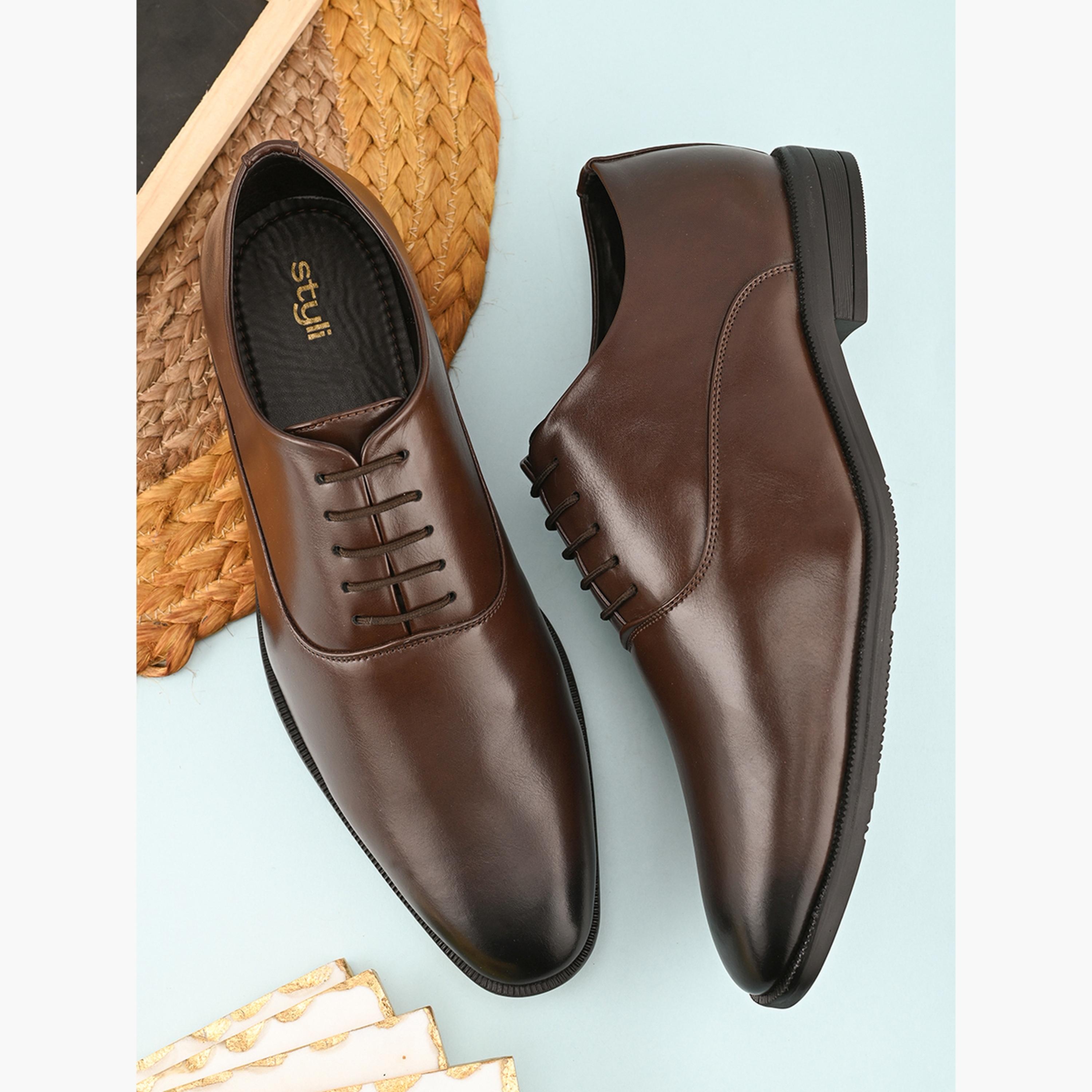 Styli Gradient Oxford Formal Lace Up Shoes-men-shoes-formalshoes-image-1