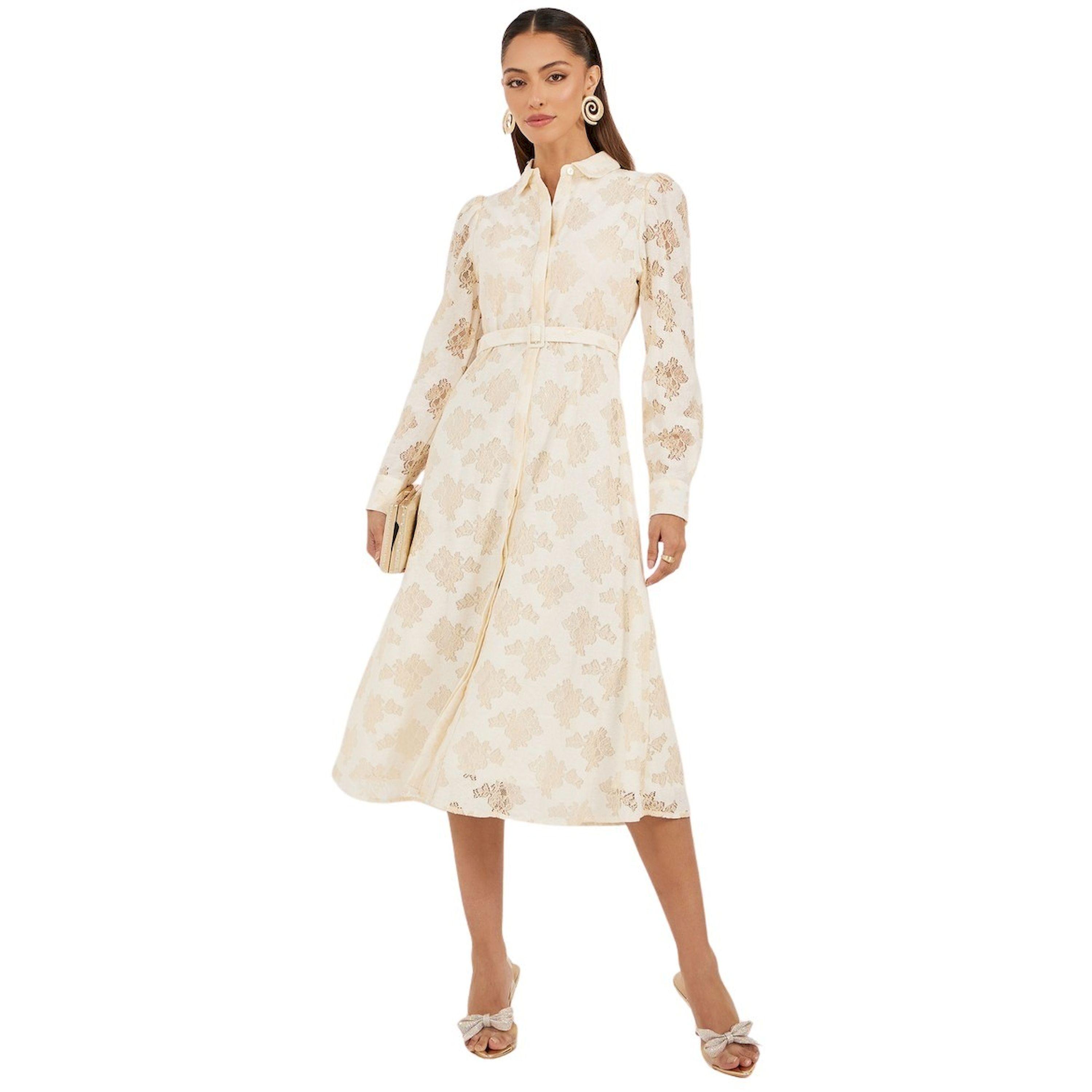 Styli Lace Flared Hem A-Line Midi Dress-women-clothing-dresses-image-1