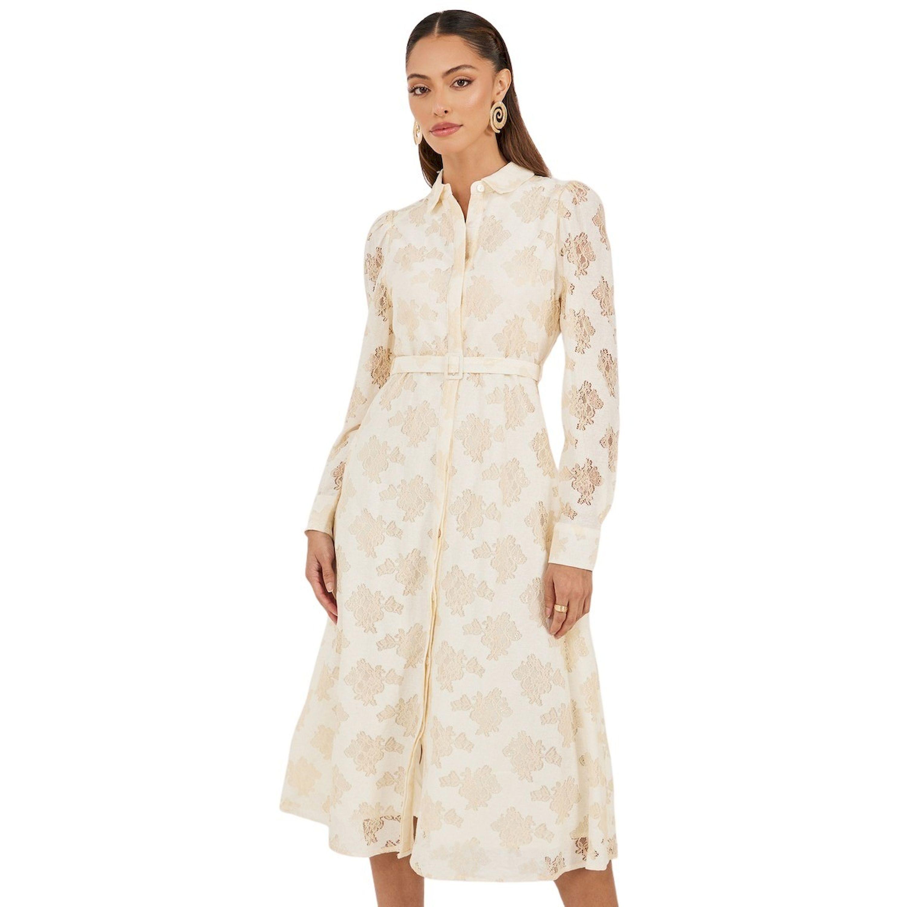 Styli Lace Flared Hem A-Line Midi Dress-women-clothing-dresses-image-3