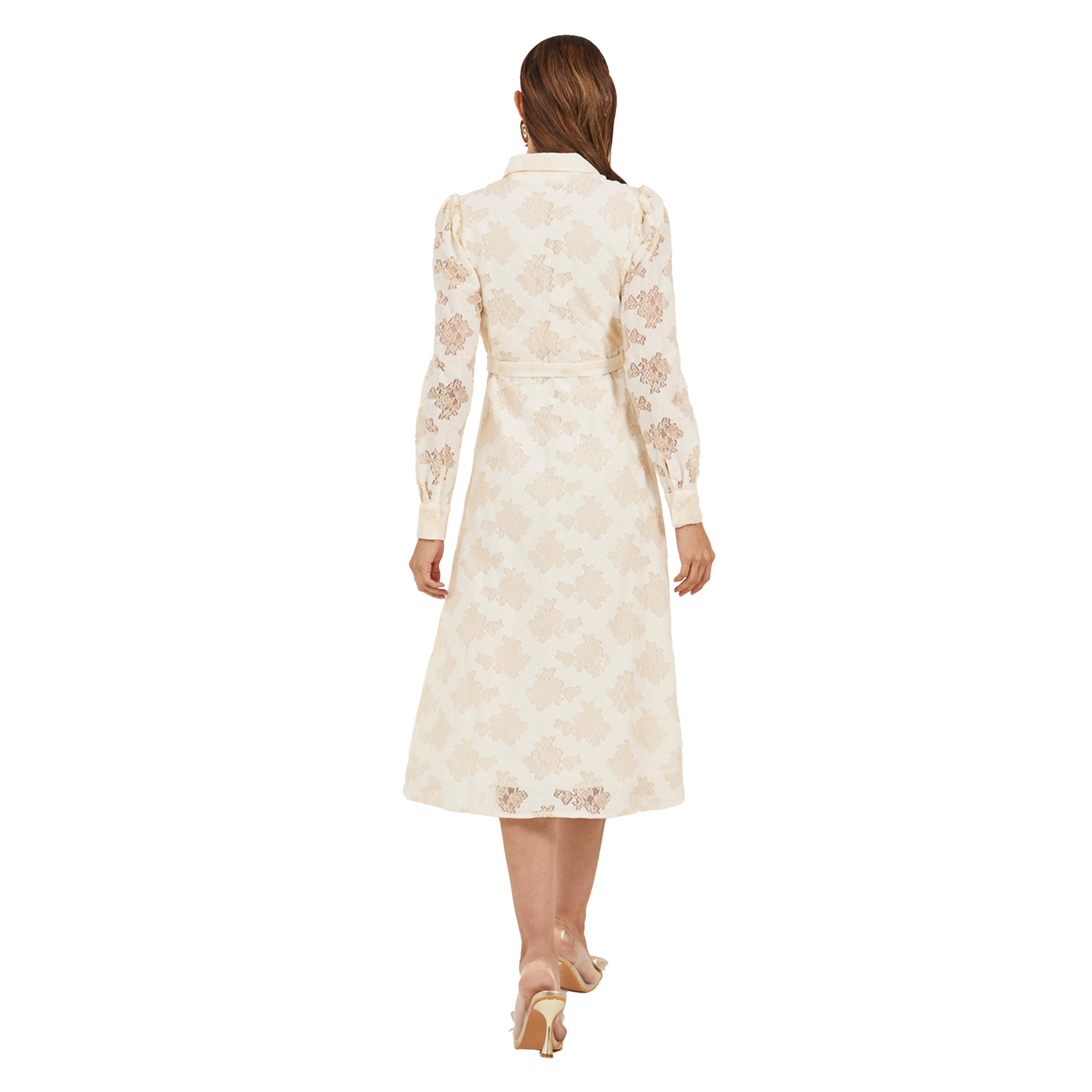 Styli Lace Flared Hem A-Line Midi Dress-women-clothing-dresses-image-5
