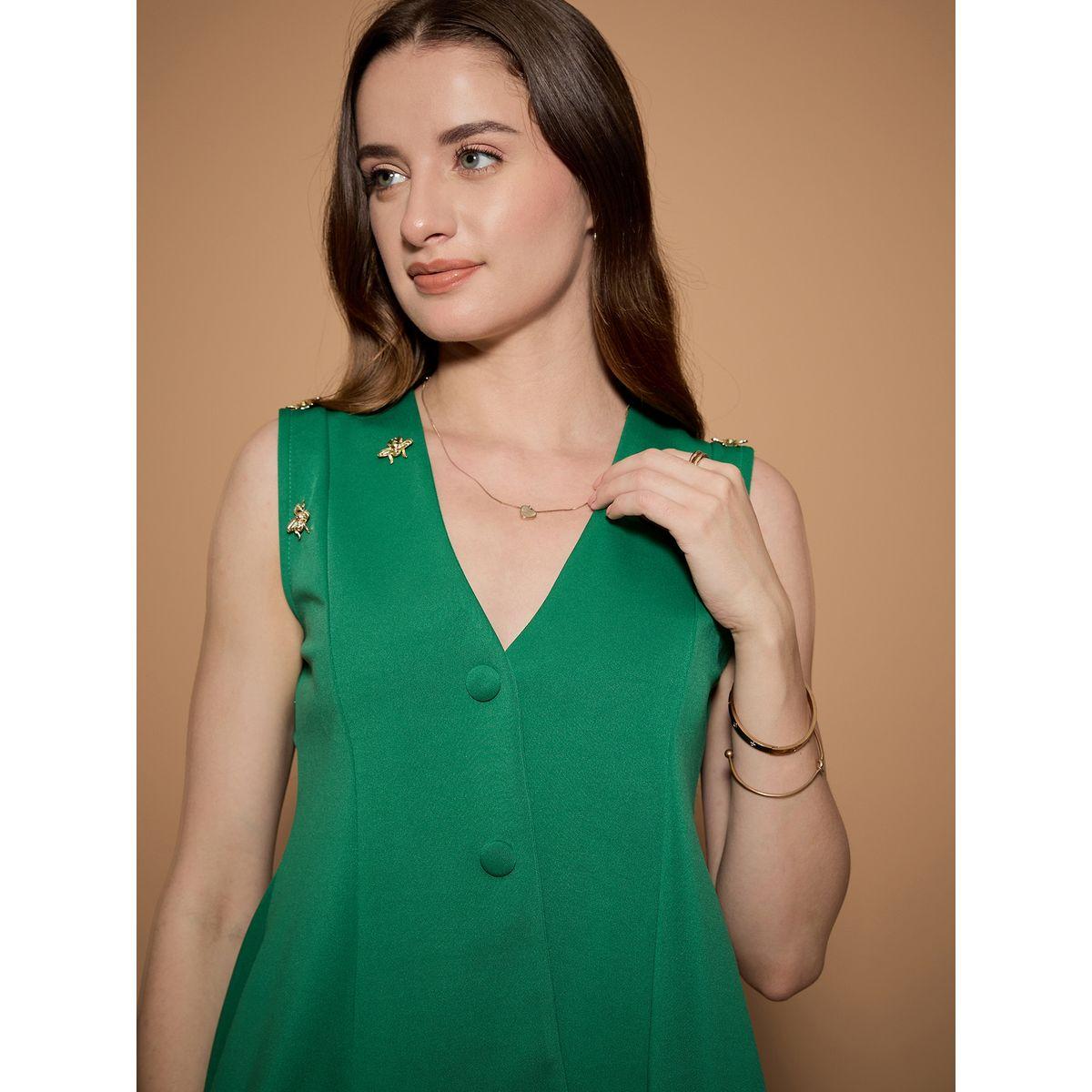 طقم منسق من بنطال بقصة سليم فت وجيليه بنمط بيبلوم كَسوالي × ستايلي-women-clothing-coordsets-image-4
