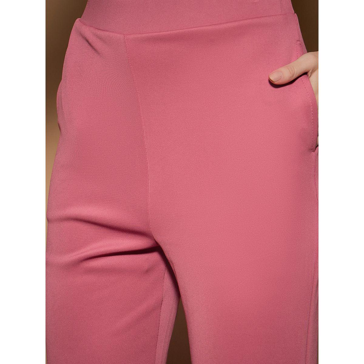 Kassually X Styli  Solid Peplum Style Waistcoat and Slim Fit Pants Co-Ords--image-5