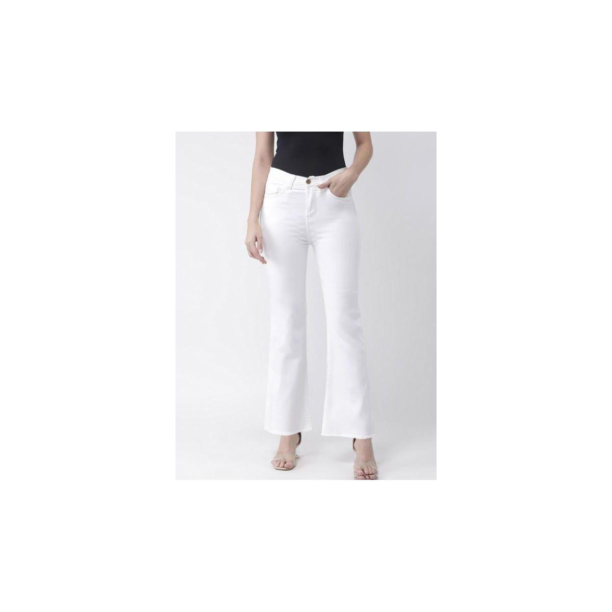 Kassually X Styli  Mid Rise Bootcut Jeans with Pockets-women-clothing-bottoms-jeans-image-1