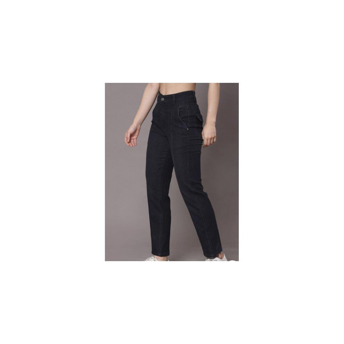 Kassually X Styli  High Rise Pintuck Relaxed Fit Jeans-women-clothing-bottoms-jeans-image-2