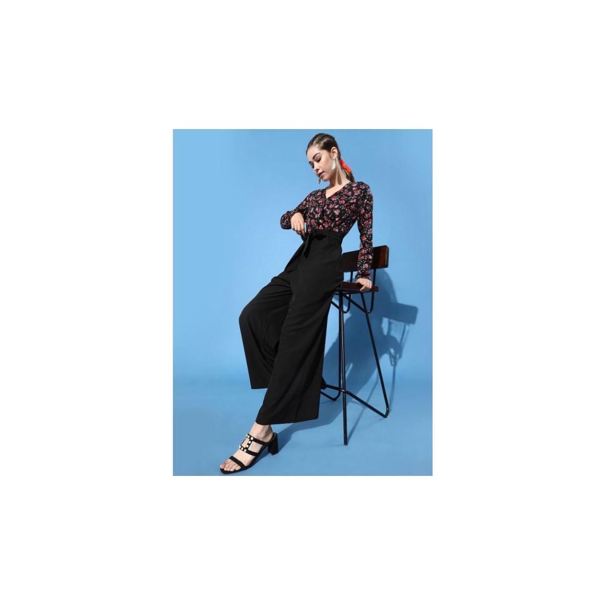 جمبسوت بطبعة زهور مع حزام كَسوالي × ستايلي-women-clothing-jumpsuits-image-2