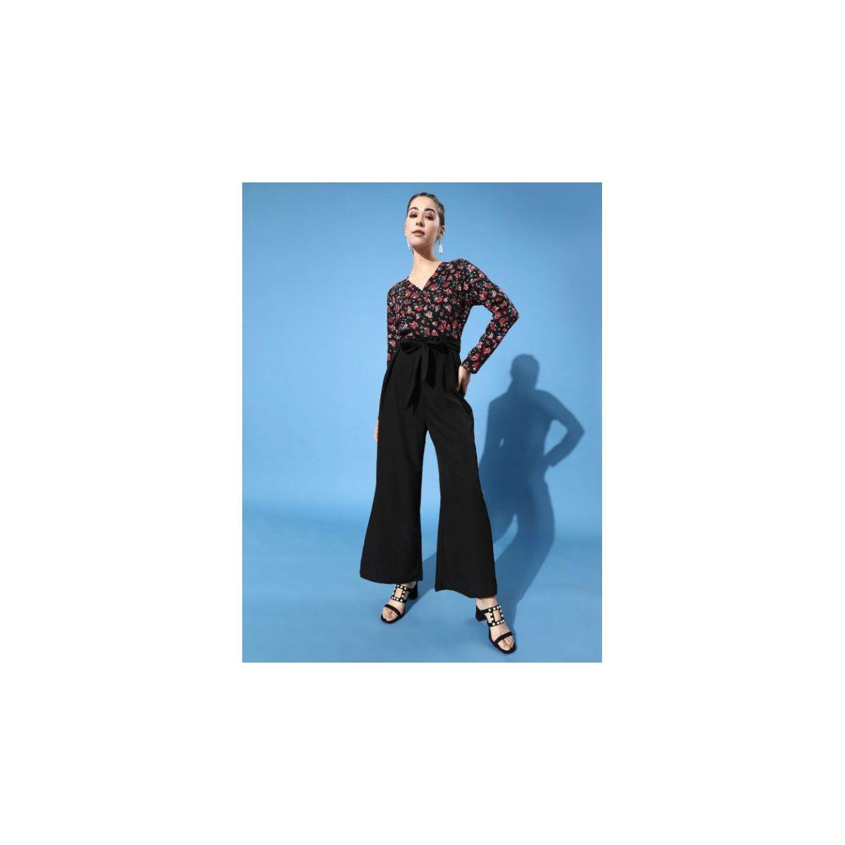 جمبسوت بطبعة زهور مع حزام كَسوالي × ستايلي-women-clothing-jumpsuits-image-3