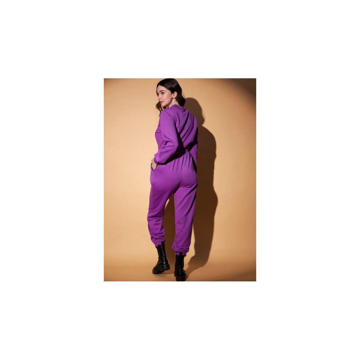 Kassually X Styli  V Neck Fleece Basic Jogger Fit Jumpsuit-women-clothing-jumpsuits-image-4