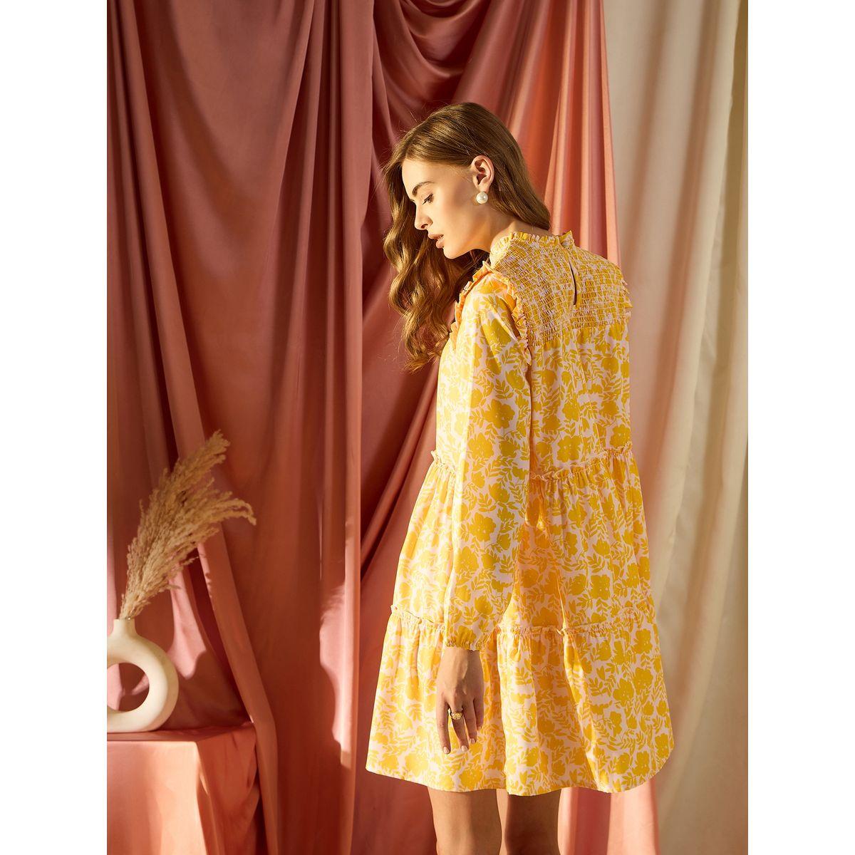 Kassually X Styli  Floral Print Tiered Mini Dress-women-clothing-dresses-image-3