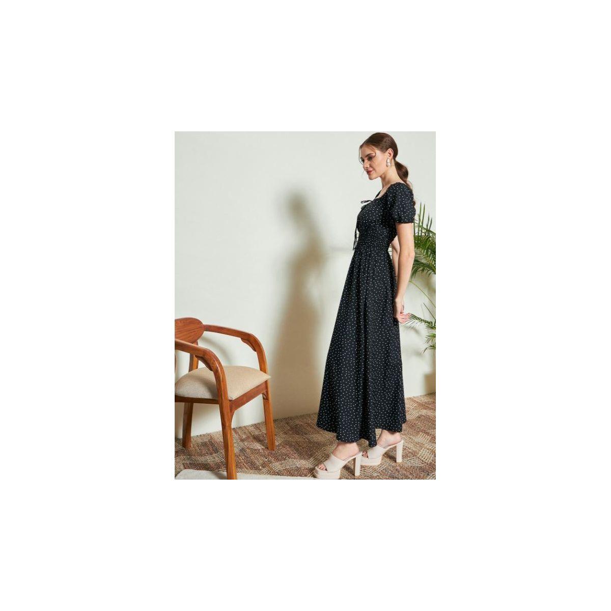Kassually X Styli  Polka Dot Print A-Line Maxi Dress-women-clothing-dresses-image-3