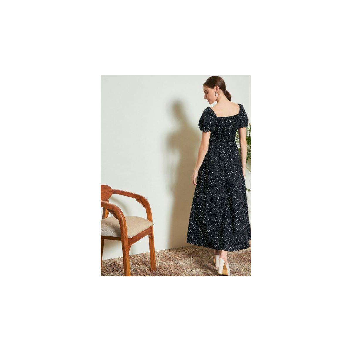 Kassually X Styli  Polka Dot Print A-Line Maxi Dress-women-clothing-dresses-image-4