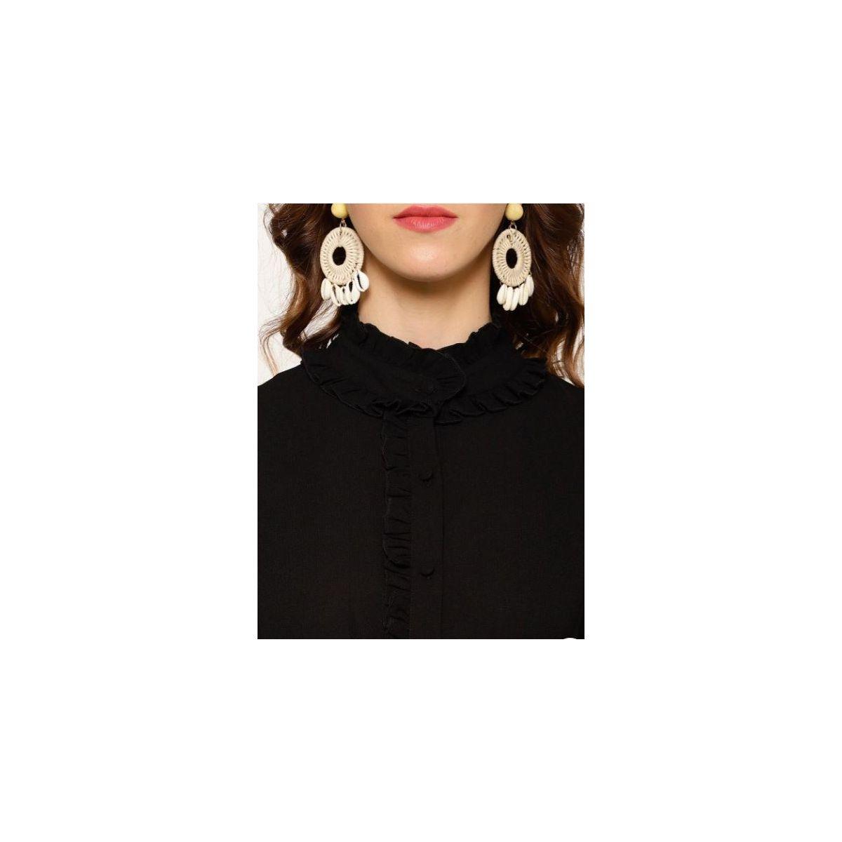 Kassually X Styli  High Neck A-Line Maxi Dress with Front Slit-women-clothing-dresses-image-2