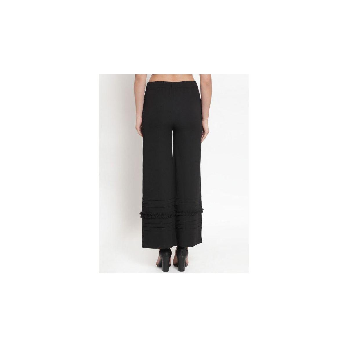 بنطال بالازو بأرجل واسعة وكشكش كَسوالي × ستايلي-women-clothing-bottoms-trousers-image-3