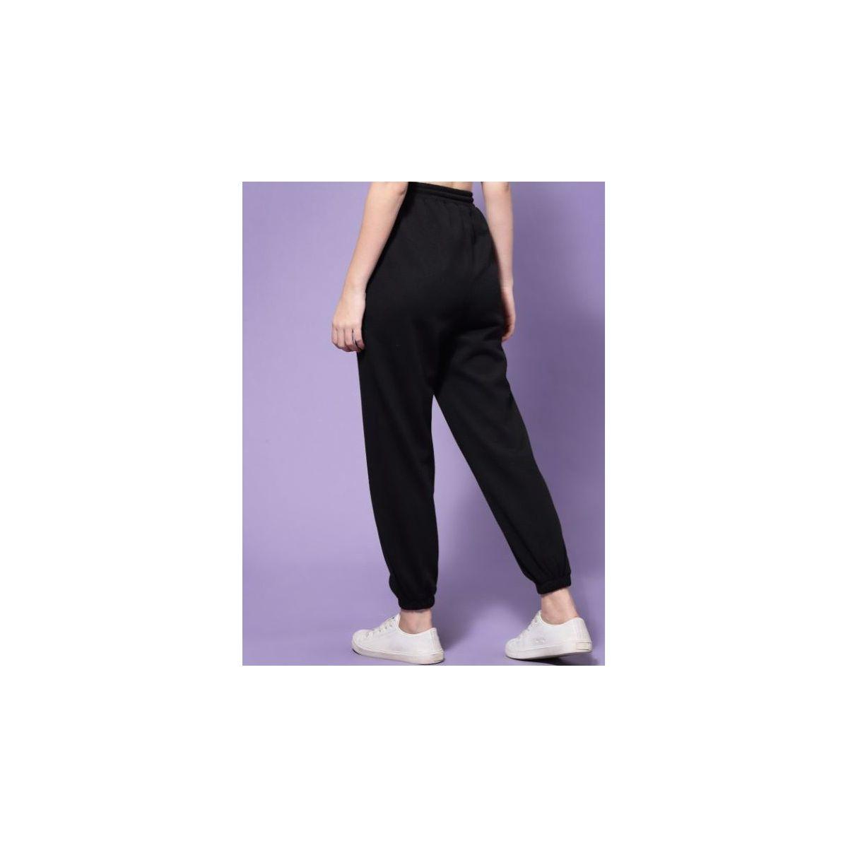 Kassually X Styli  Solid Cuffed Joggers with Drawstring-women-clothing-bottoms-joggers-image-4