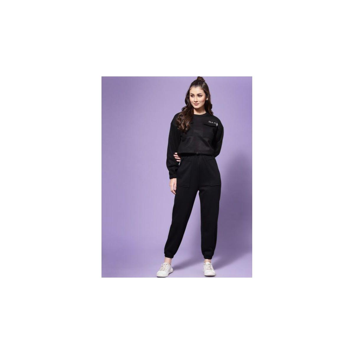 جوغر سادة بأساور مع أربطة كَسوالي × ستايلي-women-clothing-bottoms-joggers-image-3