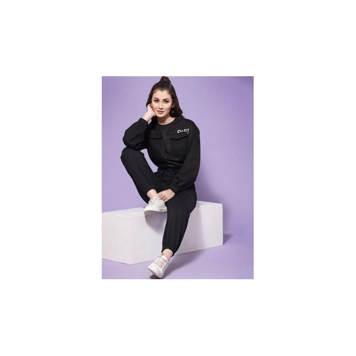 جوغر سادة بأساور مع أربطة كَسوالي × ستايلي-women-clothing-bottoms-joggers-image-2