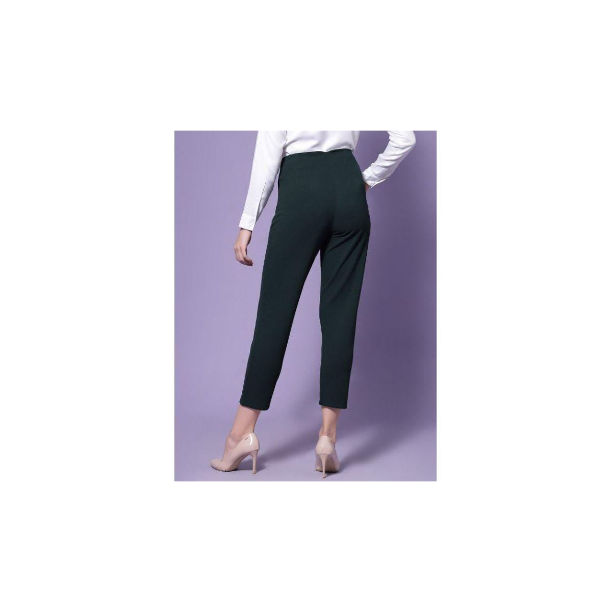 بنطال قصير بقصة مستقدقة وخصر عالي كَسوالي × ستايلي-women-clothing-bottoms-trousers-image-6
