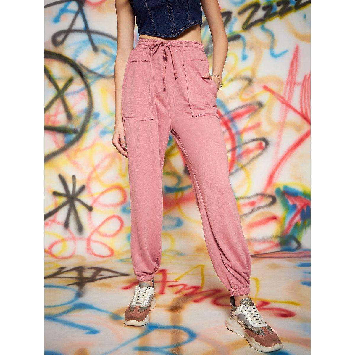 جوغر بقصة مريحة ورباط خصر كَسوالي × ستايلي-women-clothing-bottoms-joggers-image-1