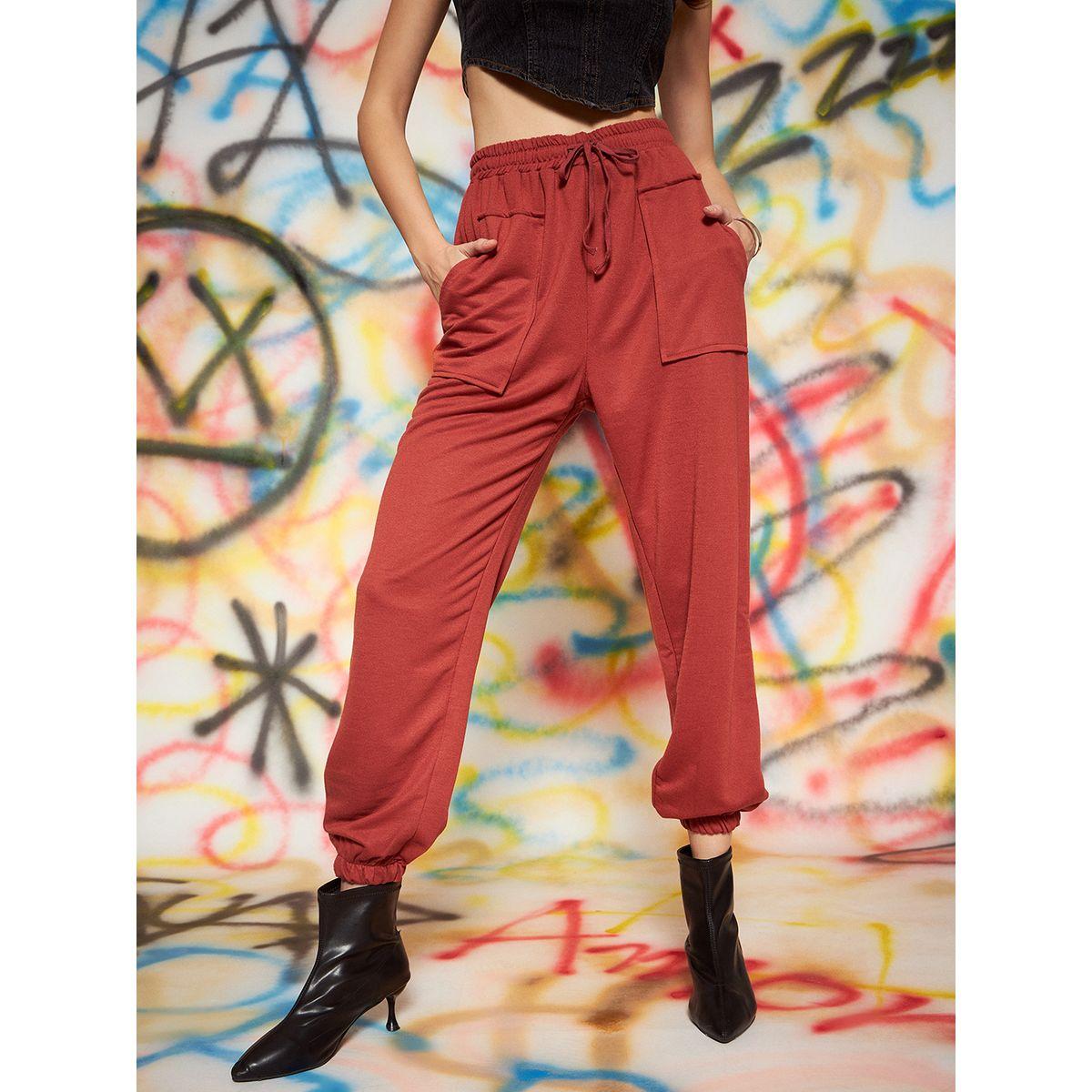 Kassually X Styli  Relaxed Fit Cuffed Joggers with Drawstring Waistband-women-clothing-bottoms-joggers-image-1