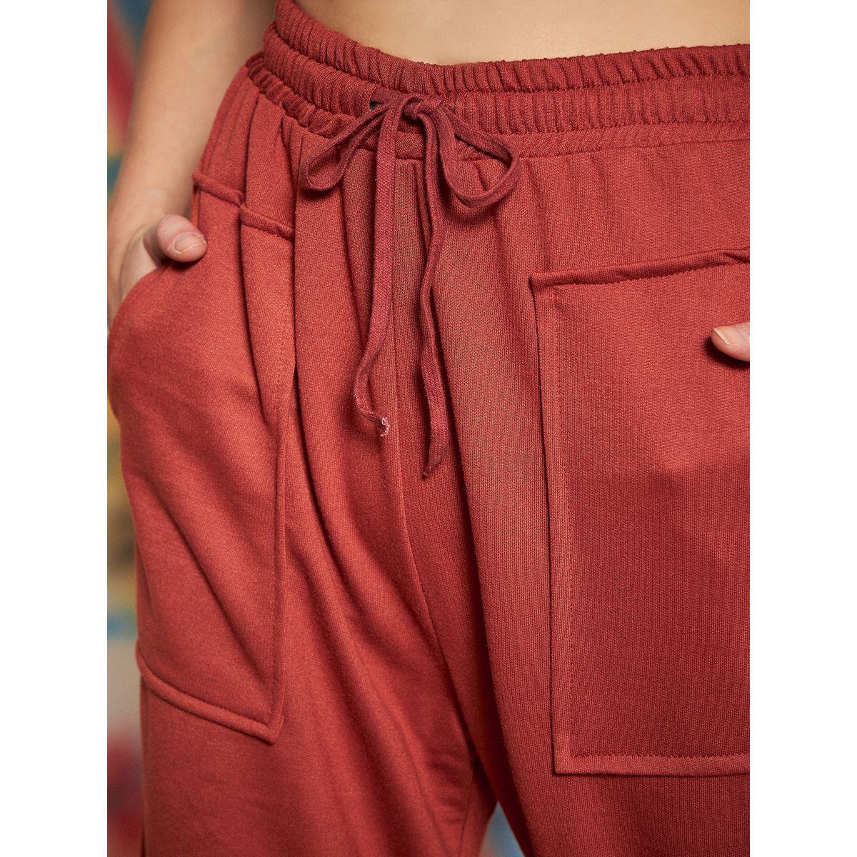 Kassually X Styli  Relaxed Fit Cuffed Joggers with Drawstring Waistband-women-clothing-bottoms-joggers-image-4