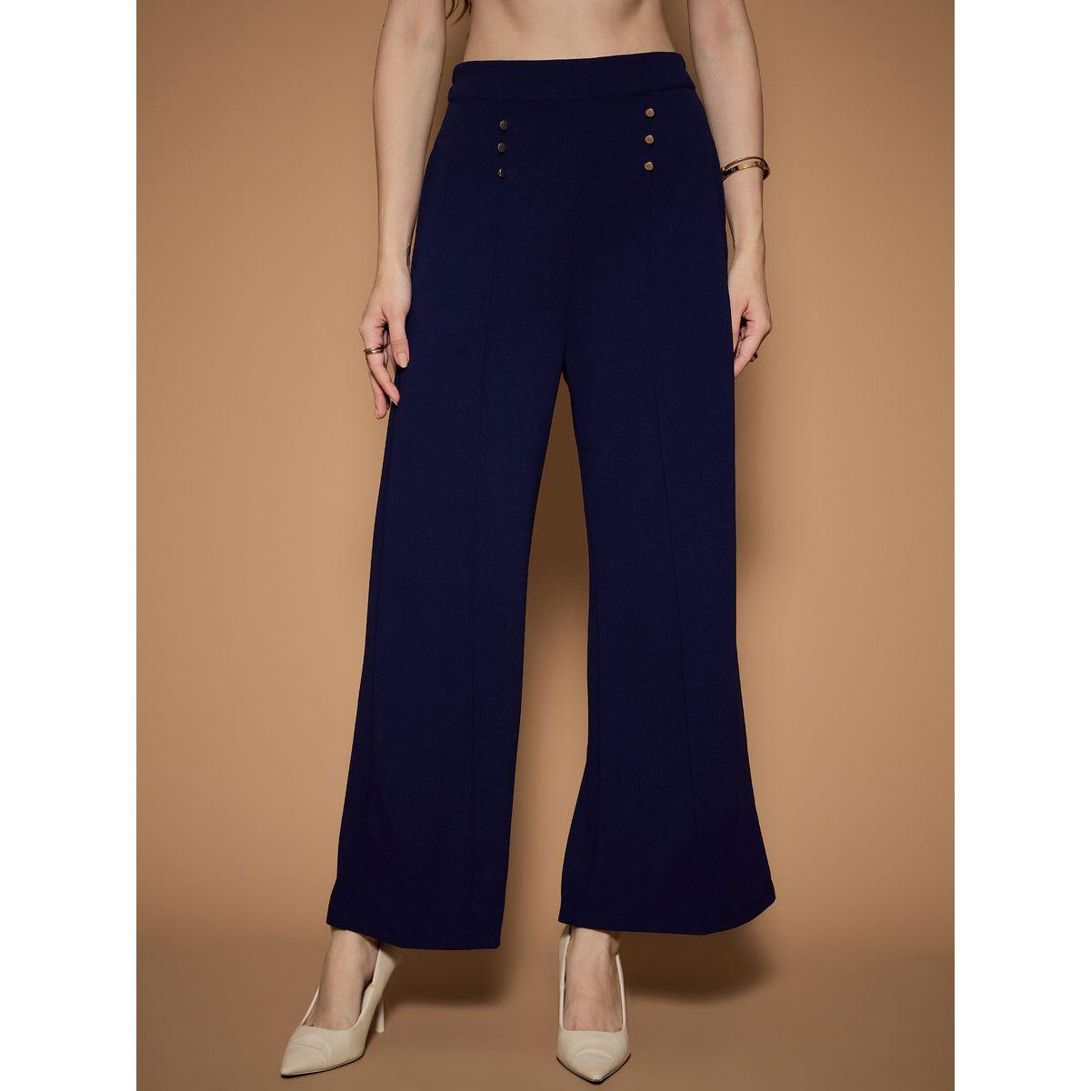 بنطال بأرجل واسعة وخصر عالي مع أزرار كَسوالي × ستايلي-women-clothing-bottoms-joggers-image-1