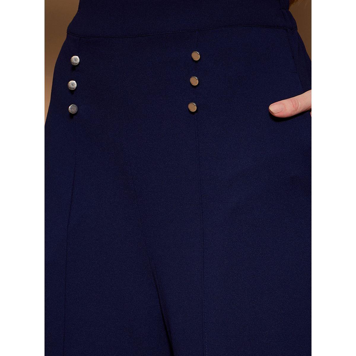 بنطال بأرجل واسعة وخصر عالي مع أزرار كَسوالي × ستايلي-women-clothing-bottoms-joggers-image-4