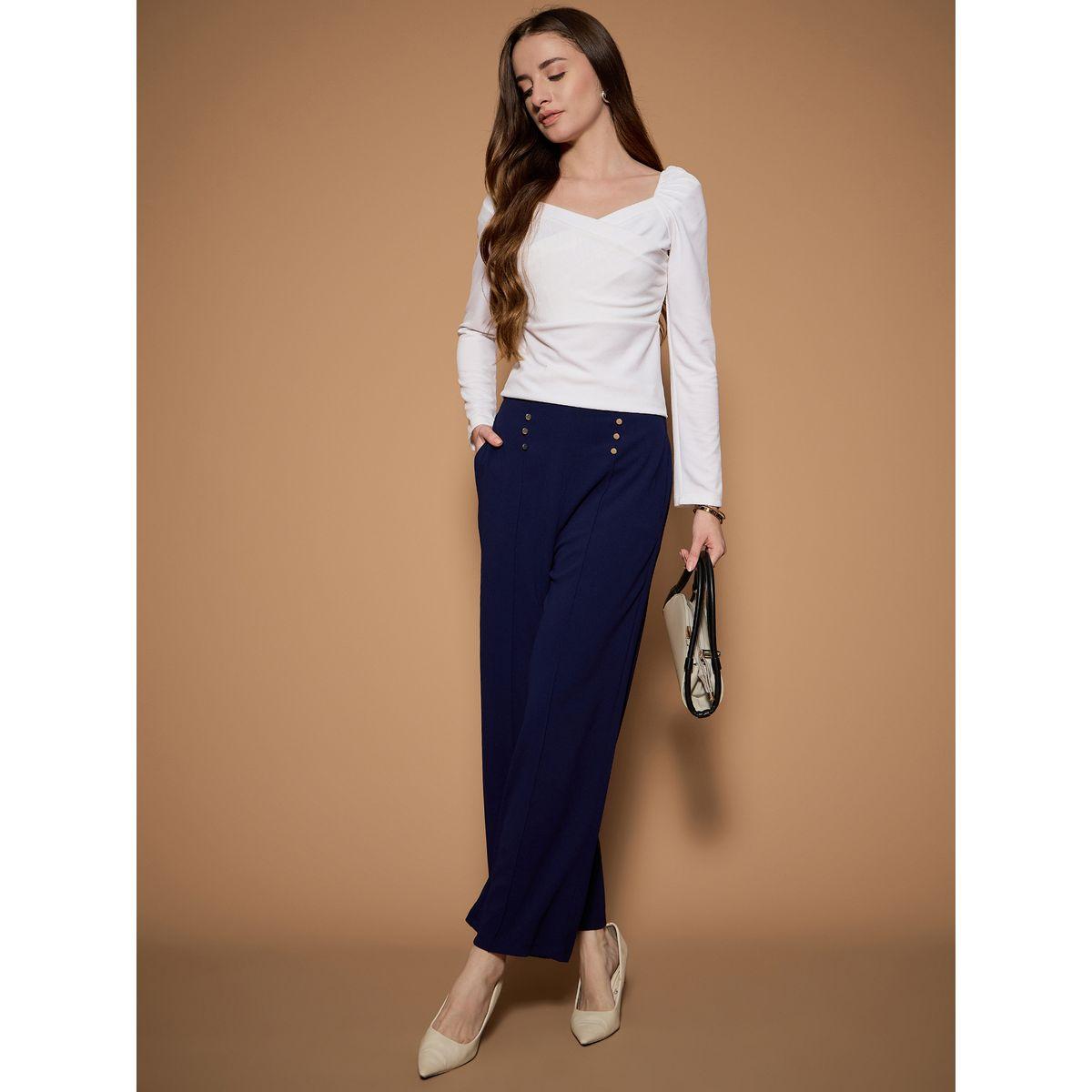 بنطال بأرجل واسعة وخصر عالي مع أزرار كَسوالي × ستايلي-women-clothing-bottoms-joggers-image-5