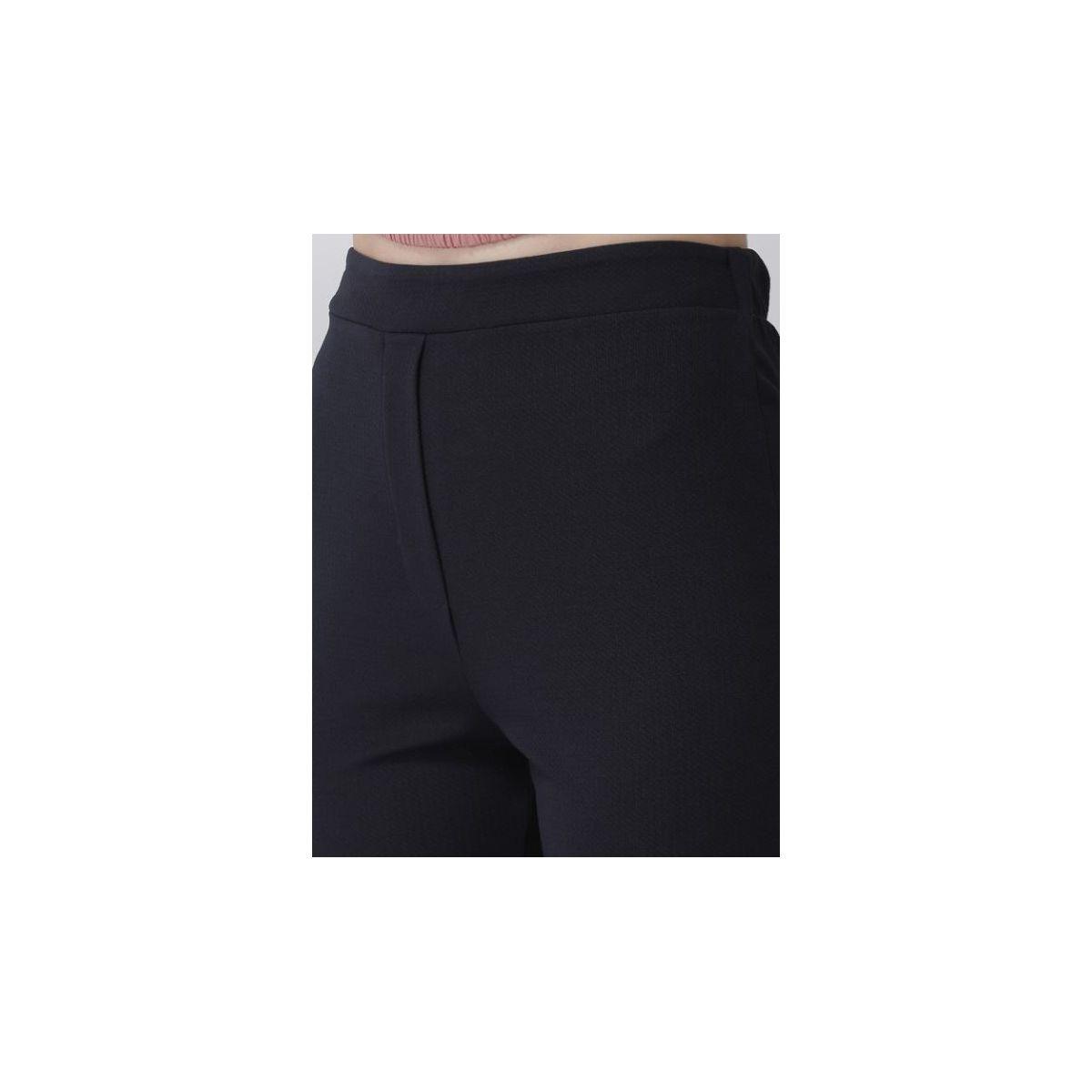 Kassually X Styli  Solid Bootcut Trouser with Front Slit Hem-women-clothing-bottoms-trousers-image-5